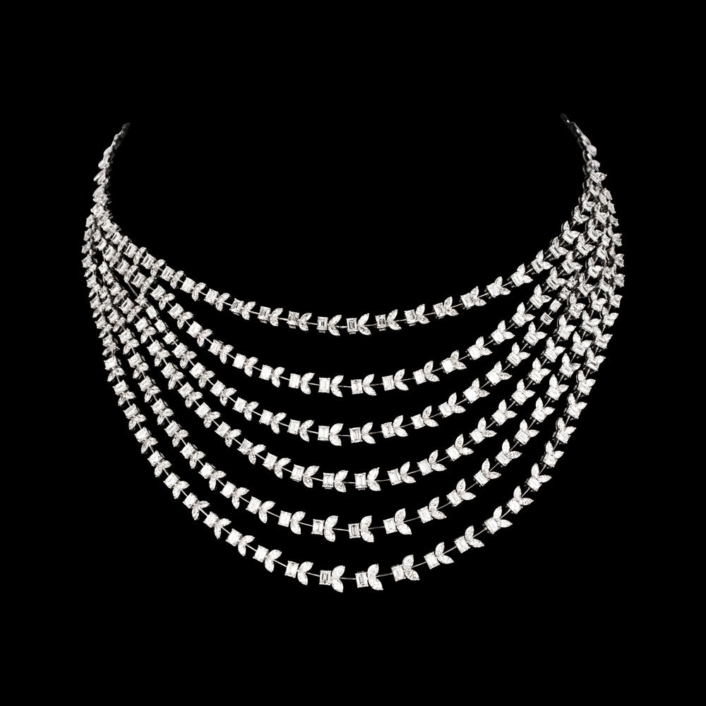 LAYERED DIAMOND NECKLACE