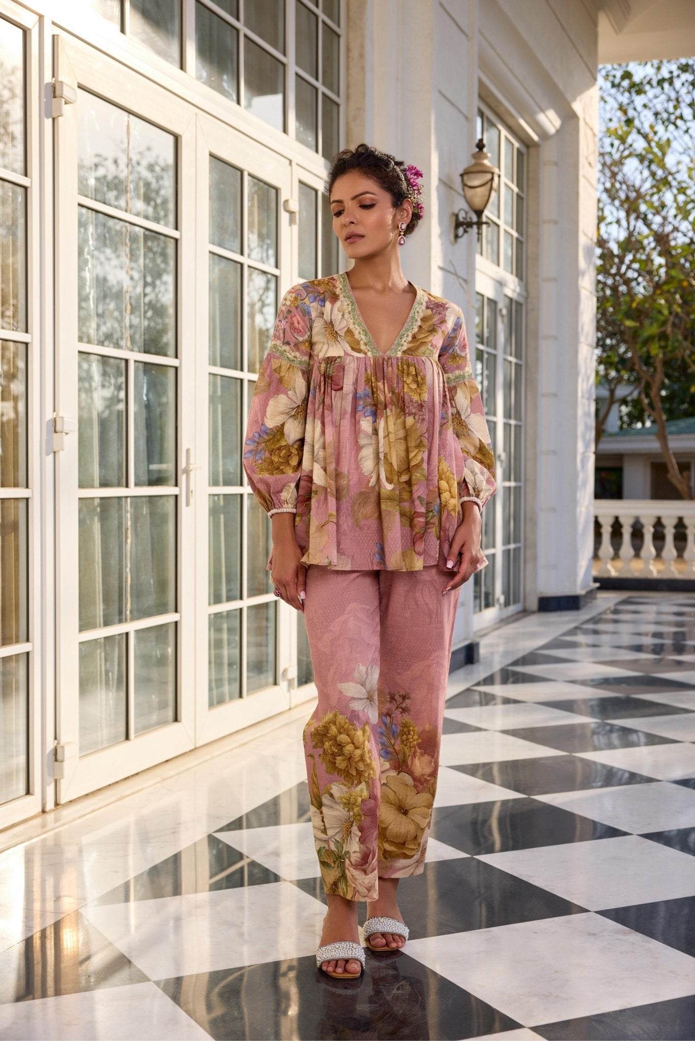 ANAISHA CO - ORD SET - White Maison de Couture