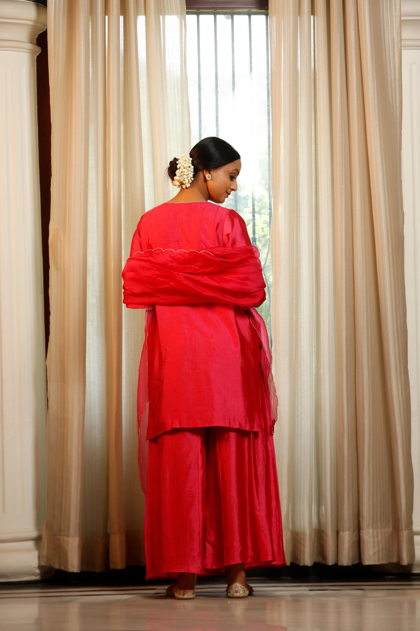 PINK SHORT KURTA SET