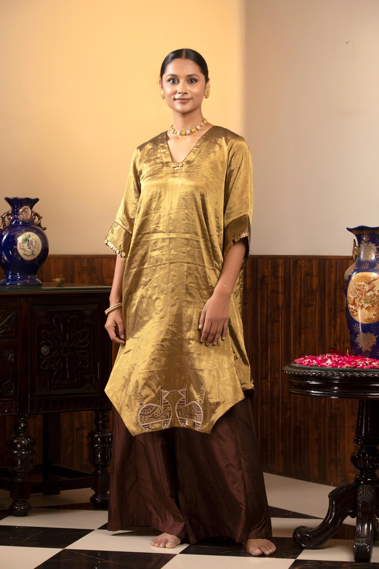 GOLD KURTA SET