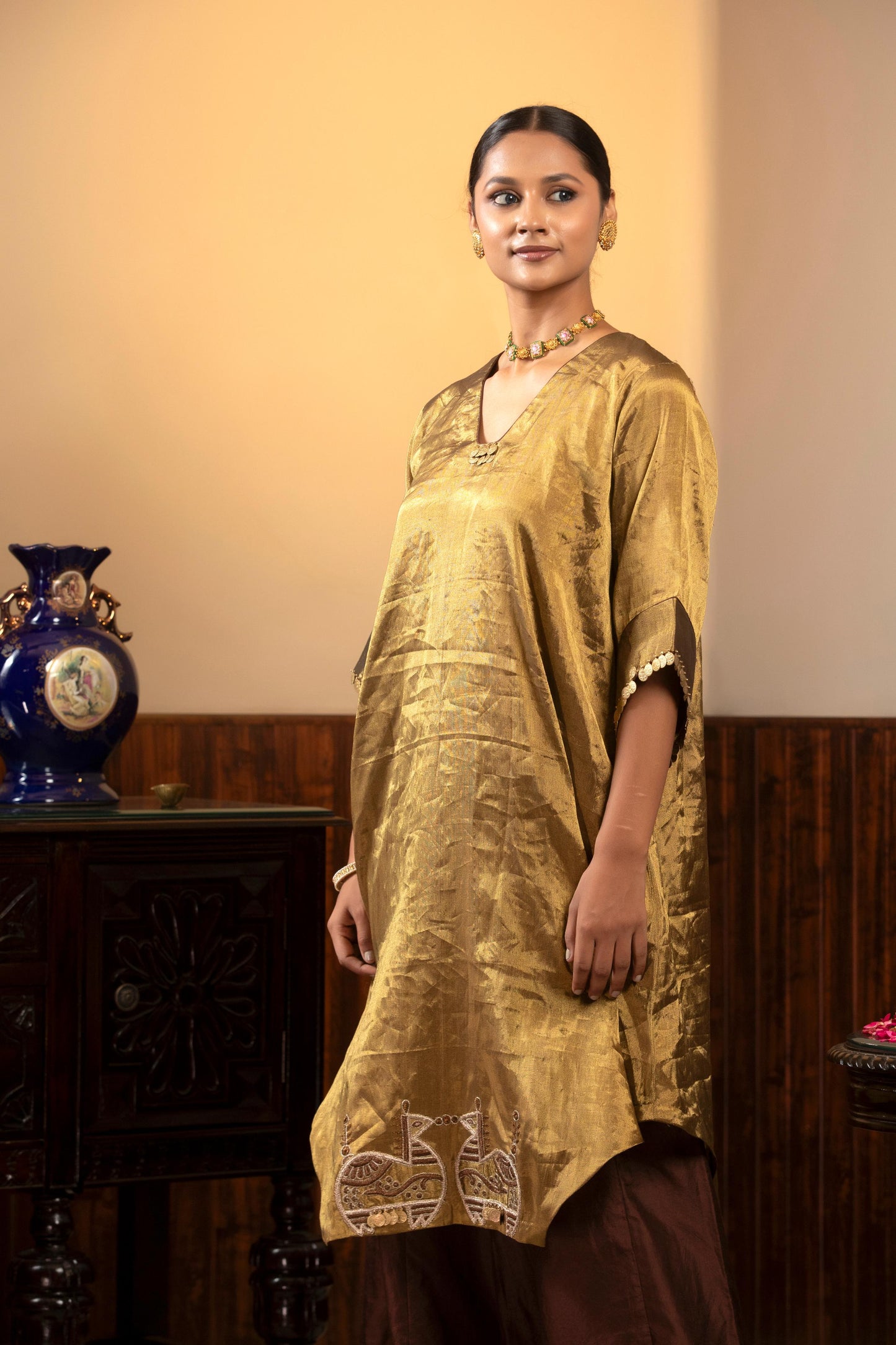 GOLD KURTA SET