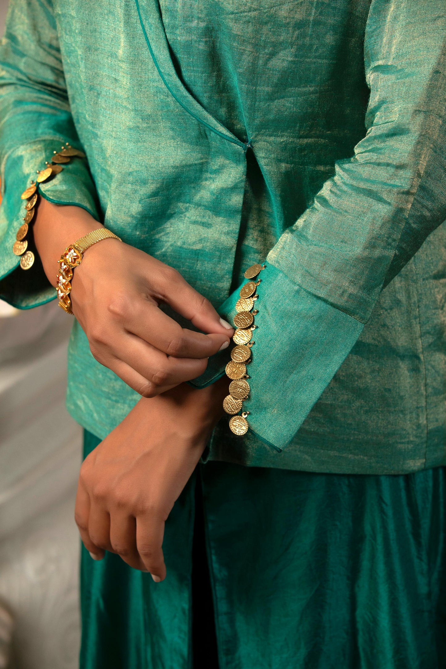 GREEN SKIRT SET