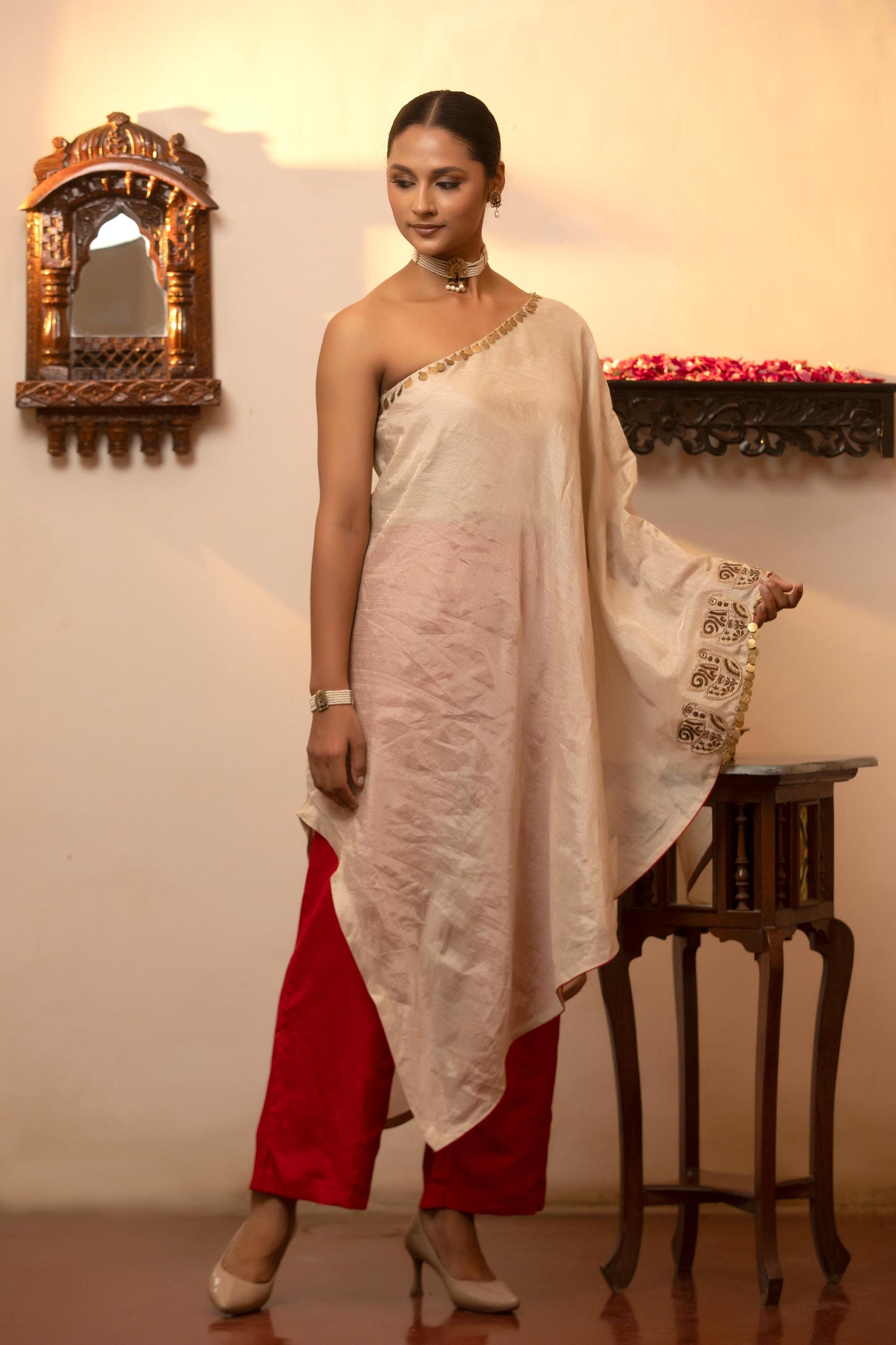 ONE SIDE KURTA SET