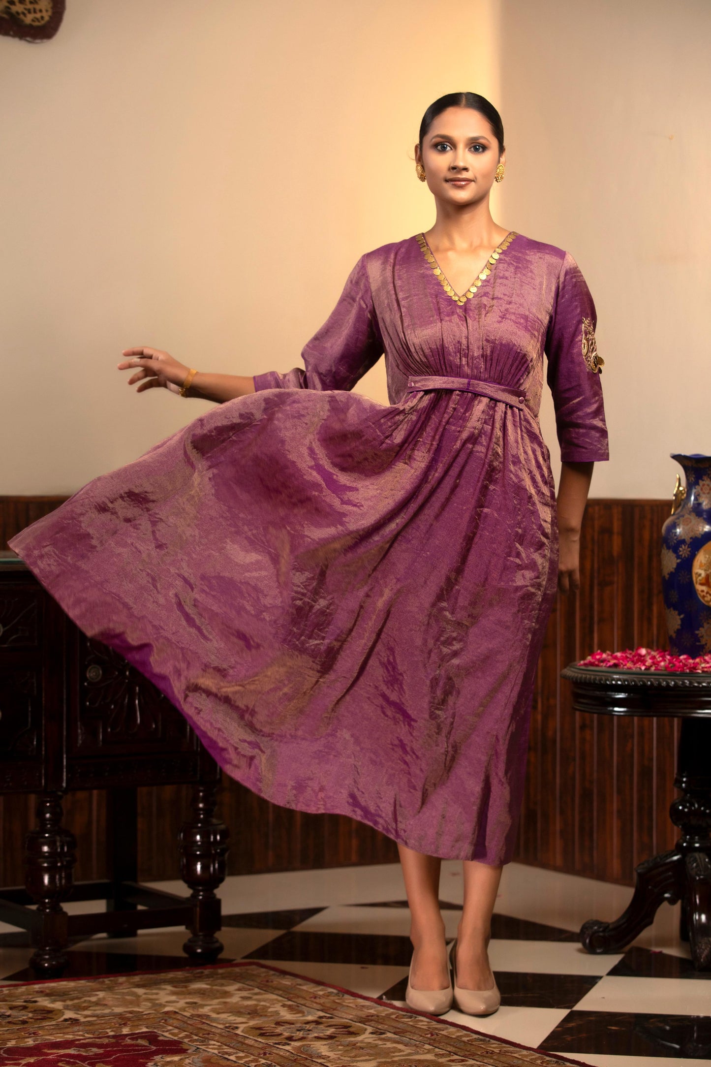 PURPLE DRESS