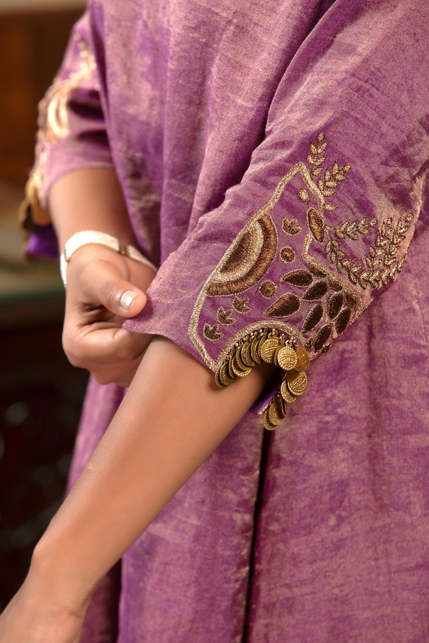 PURPLE KURTA SET