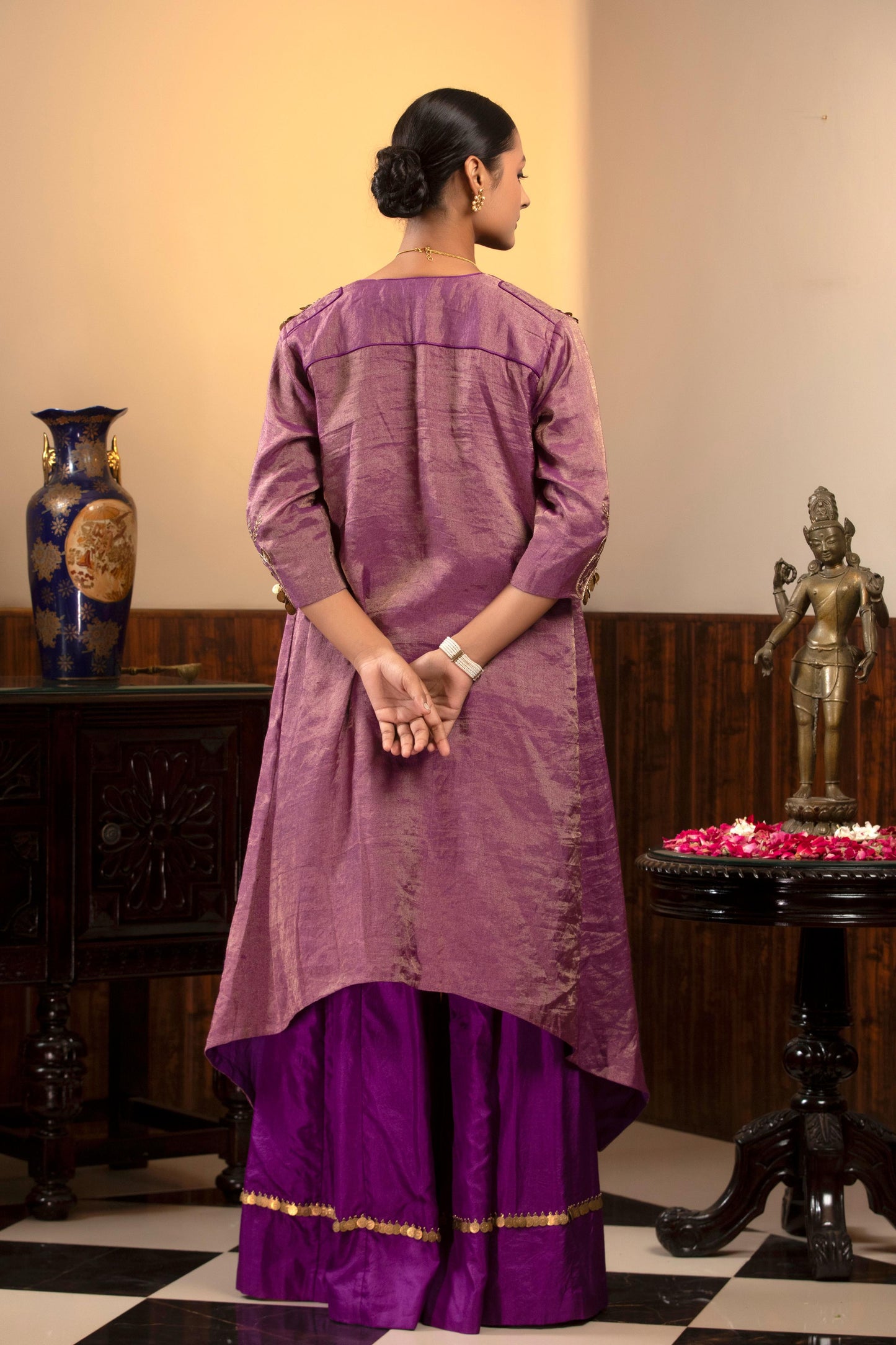 PURPLE KURTA SET