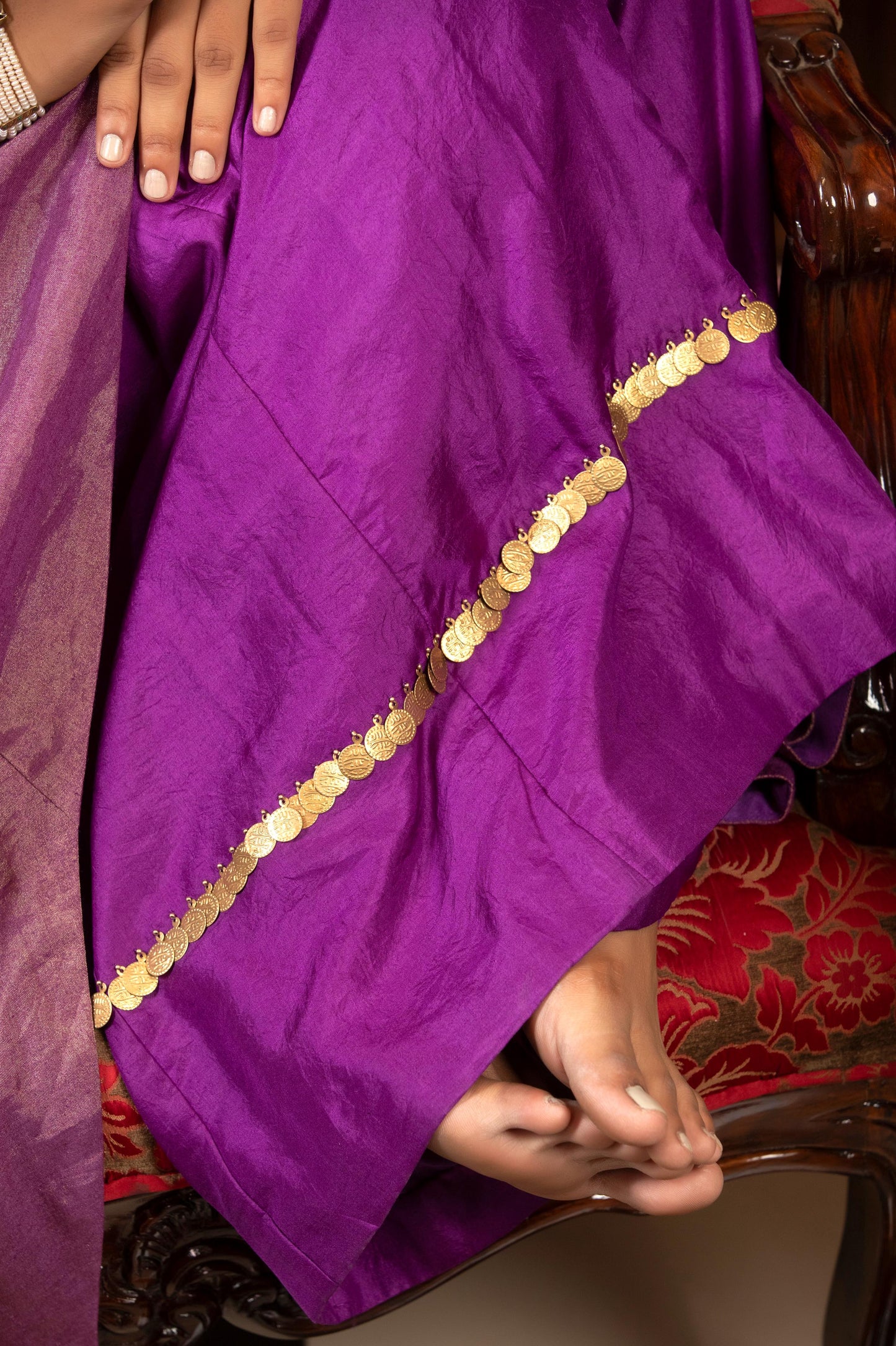 PURPLE KURTA SET