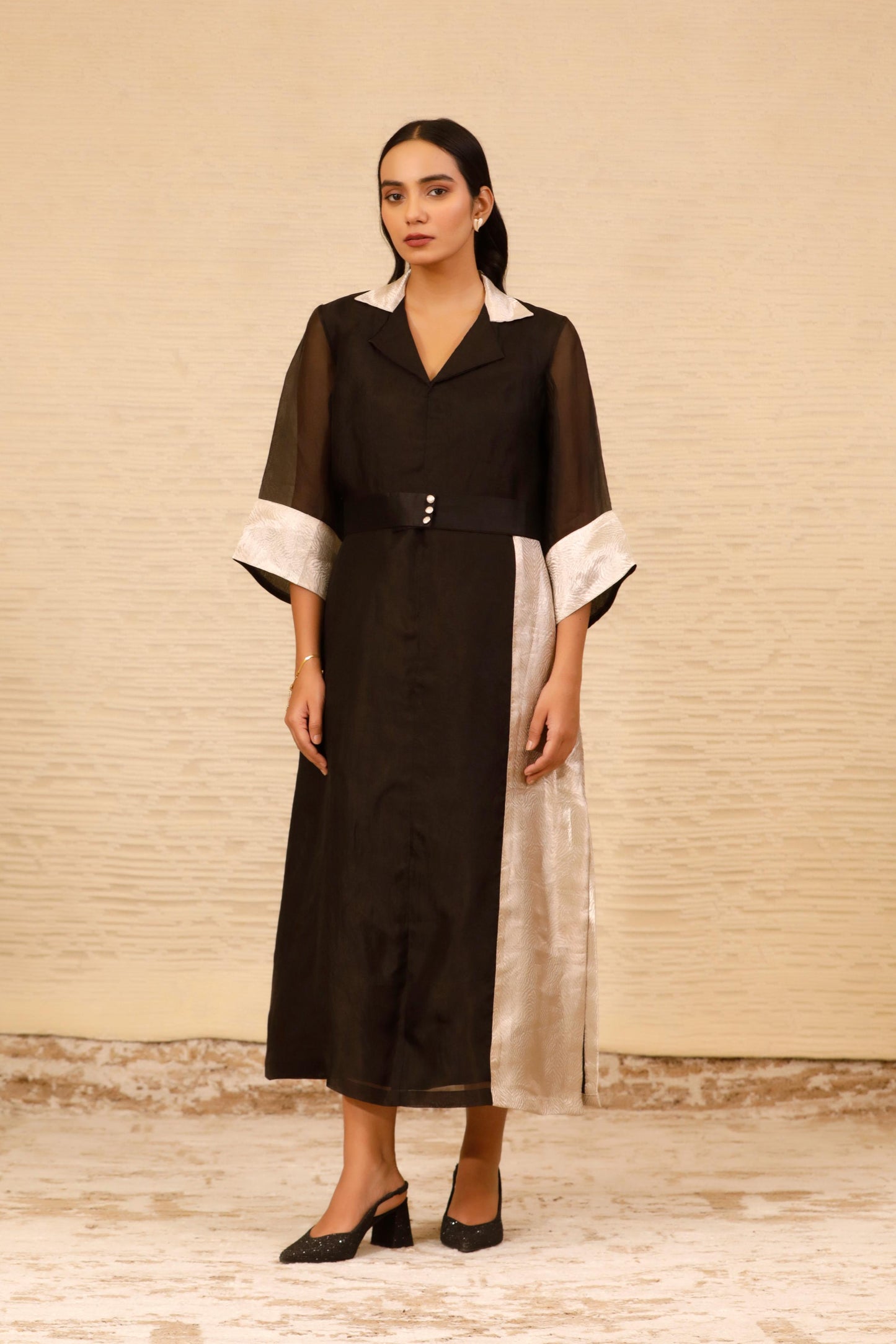 CHAMAK ANKLE LENGTH COAT DRESS
