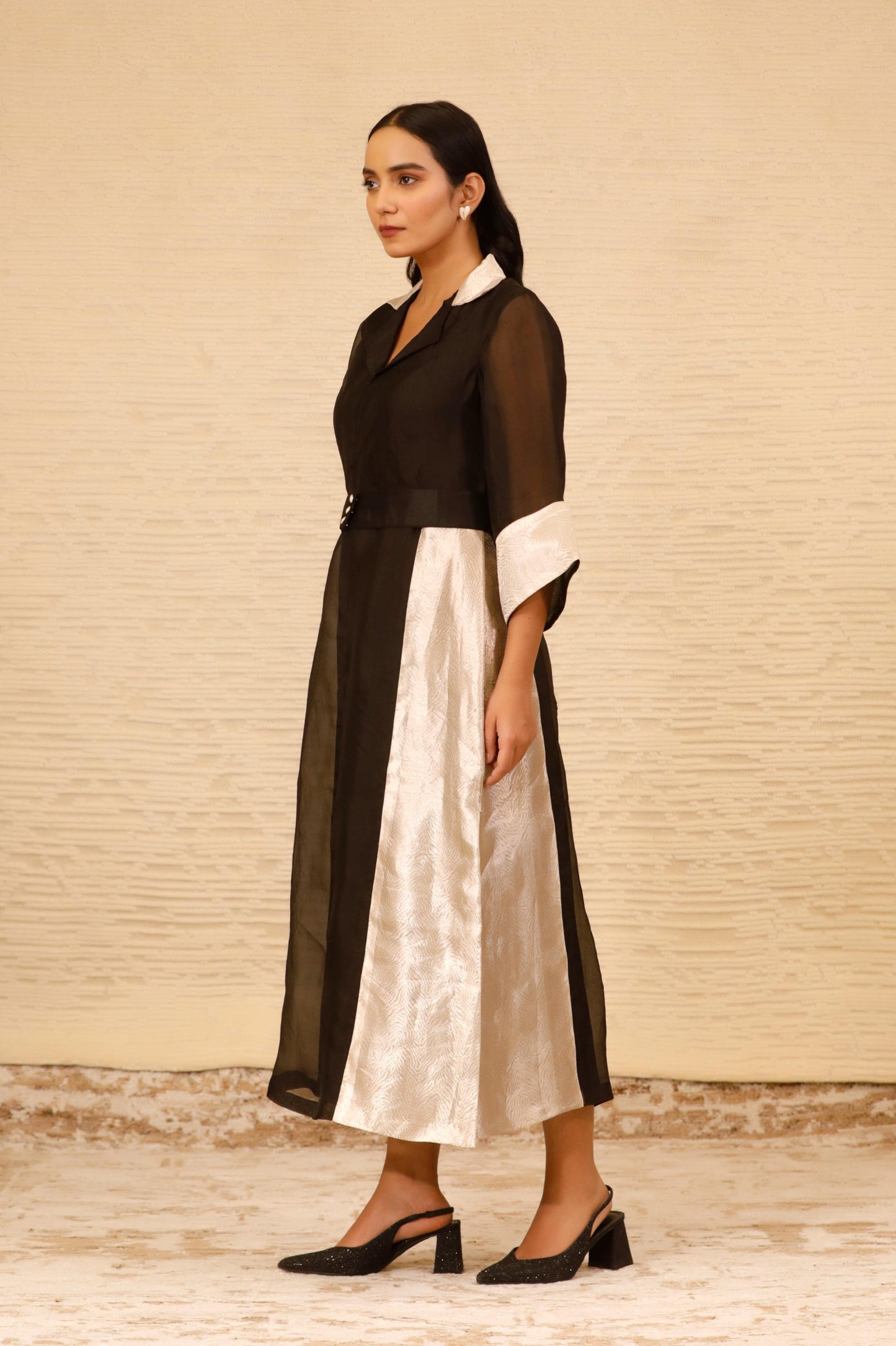CHAMAK ANKLE LENGTH COAT DRESS