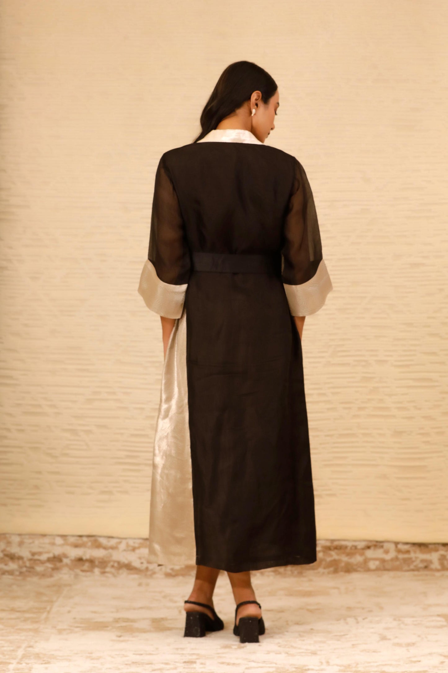 CHAMAK ANKLE LENGTH COAT DRESS