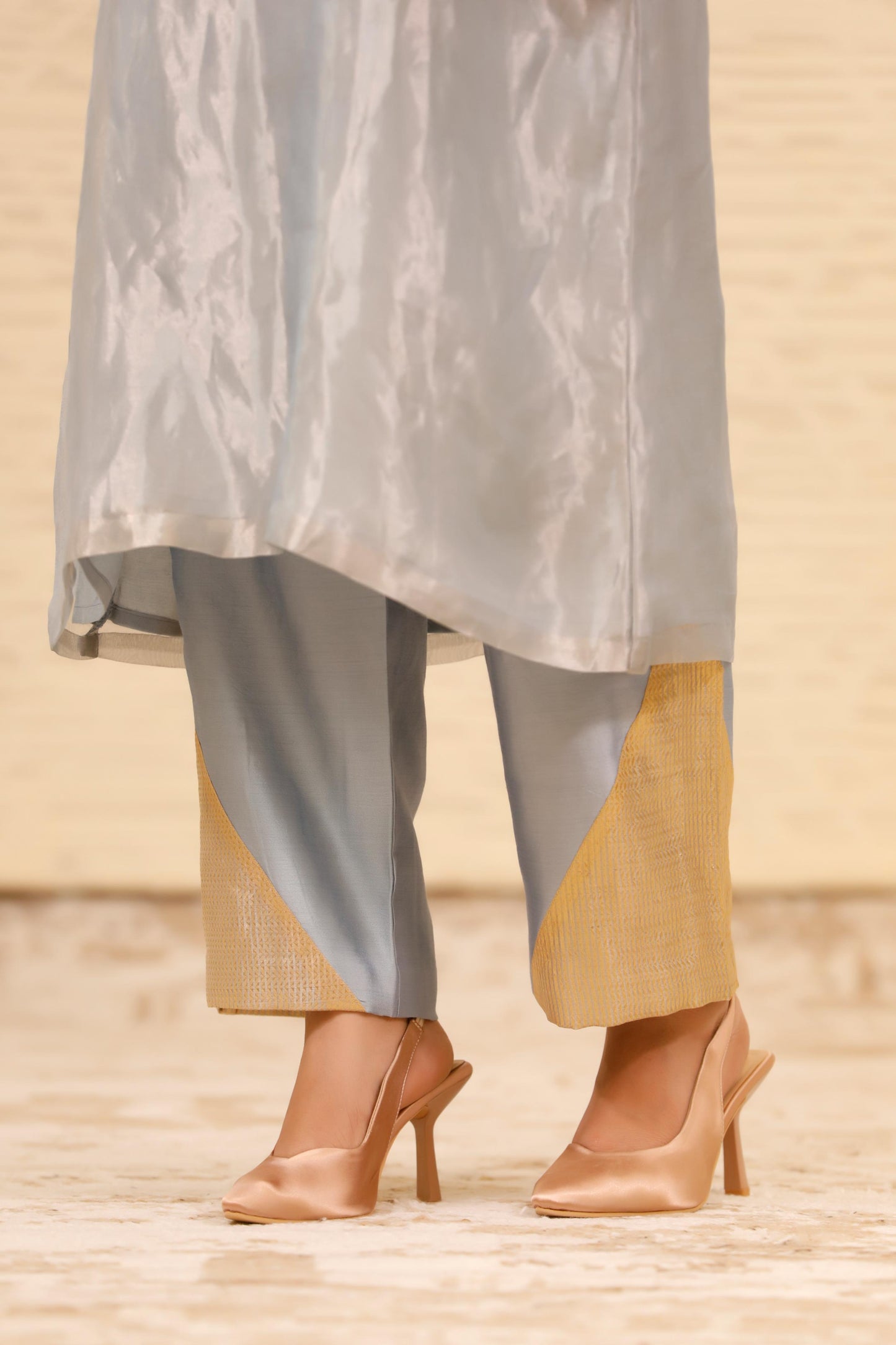 CHAMAK SHOULDER PATCH KURTA COORDS