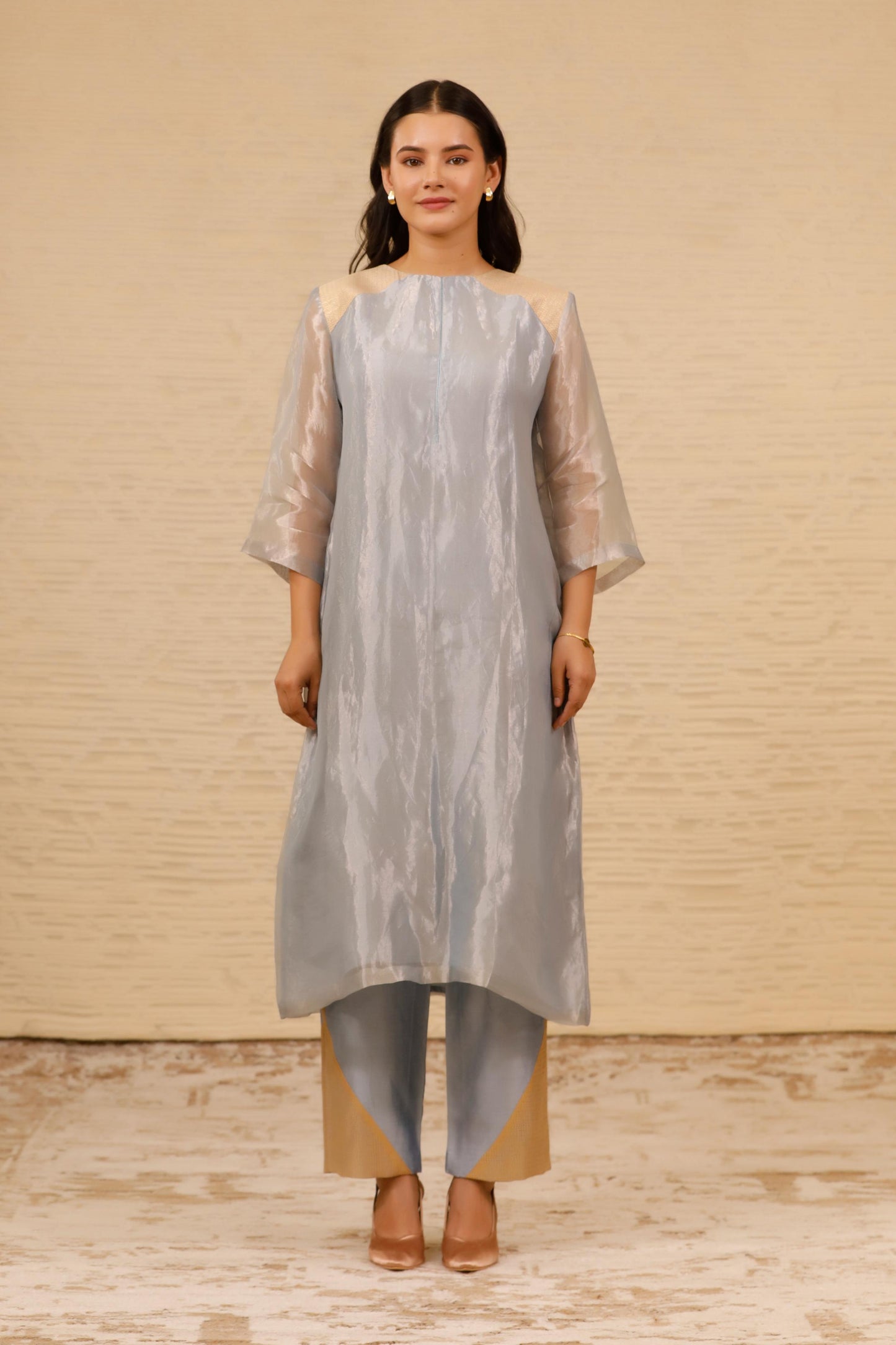 CHAMAK SHOULDER PATCH KURTA COORDS