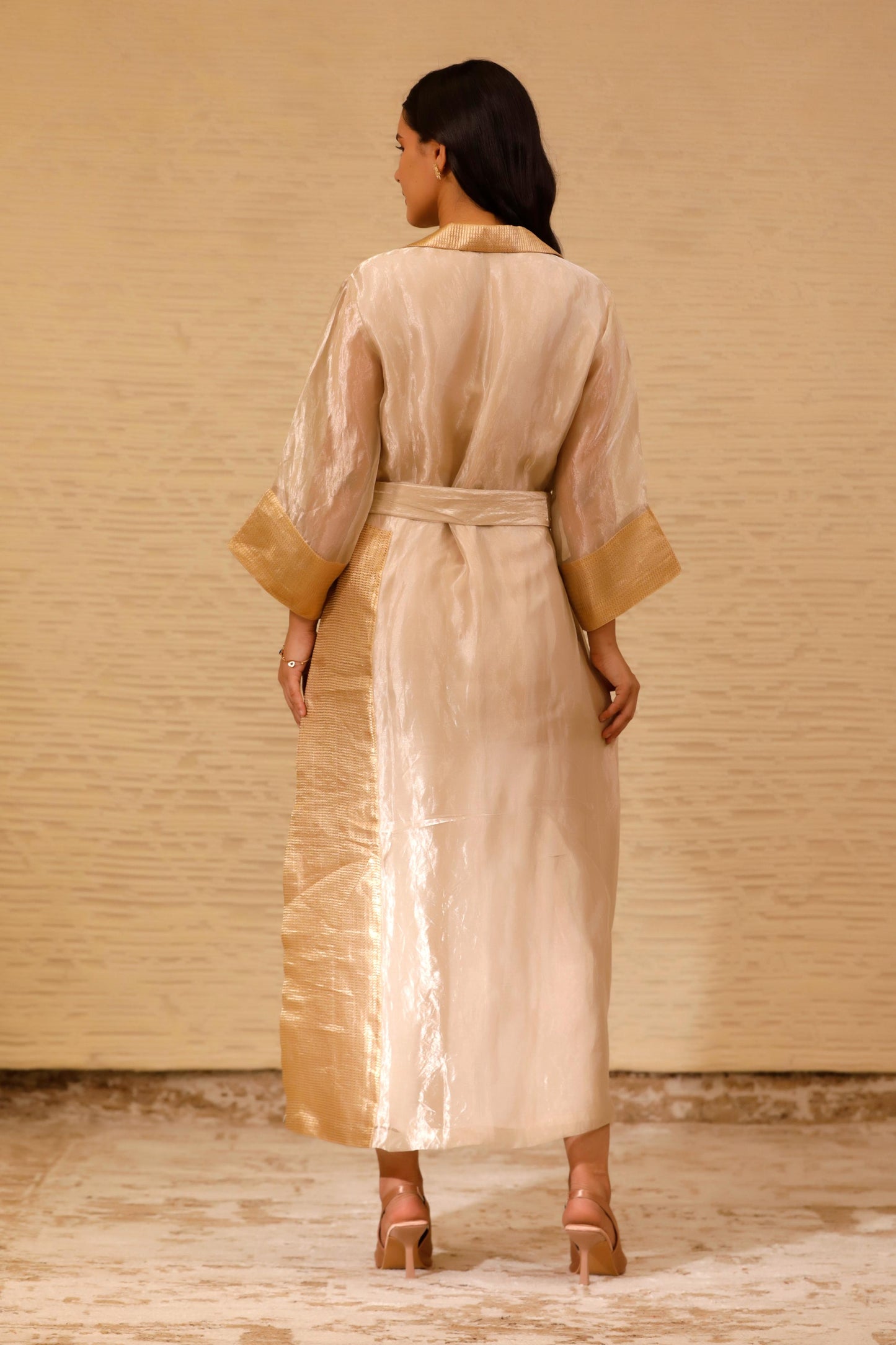 CHAMAK ANKLE LENGTH COAT DRESS