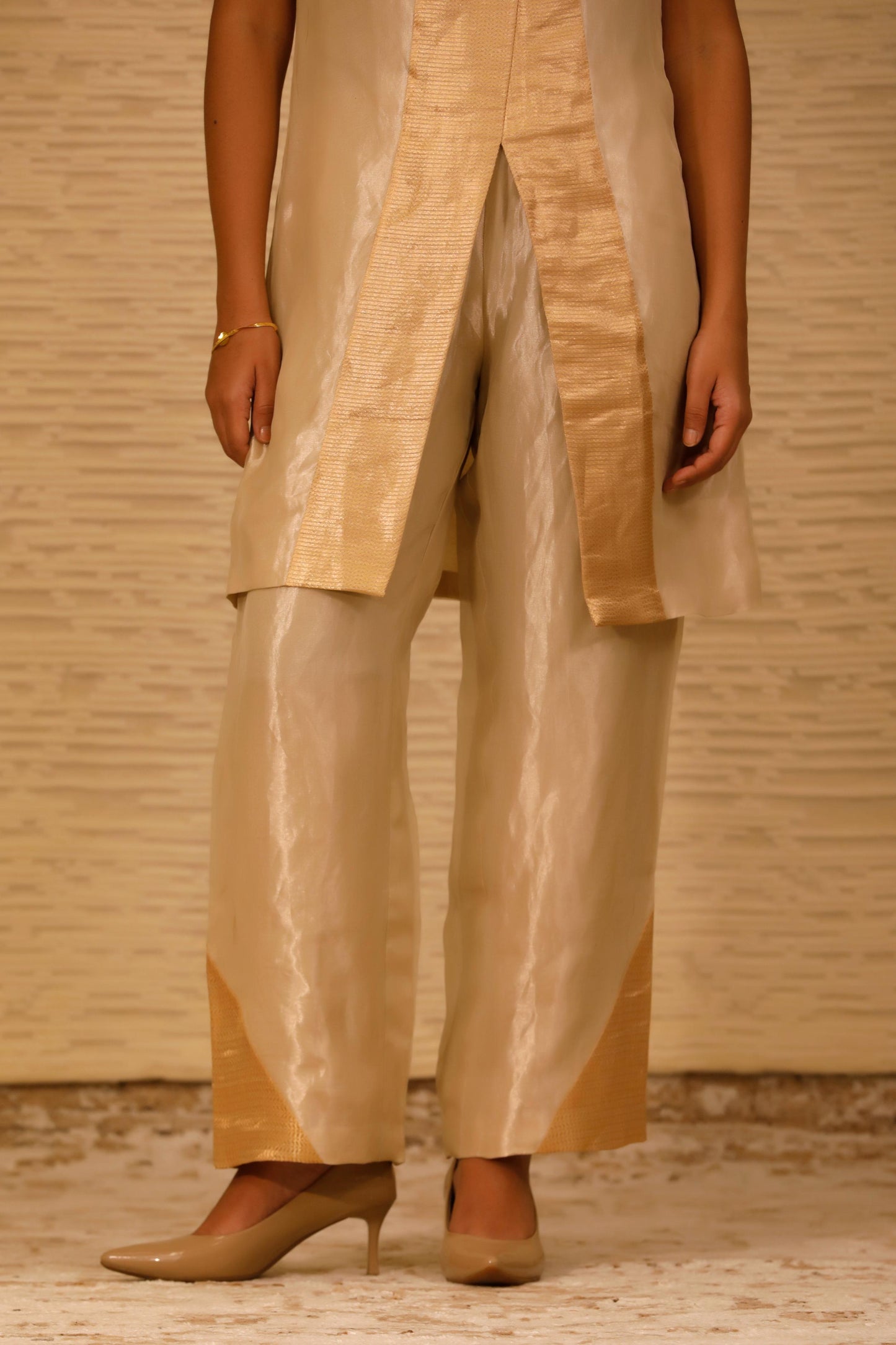 CHAMAK CROSS PLACKET TOP AND TROUSER