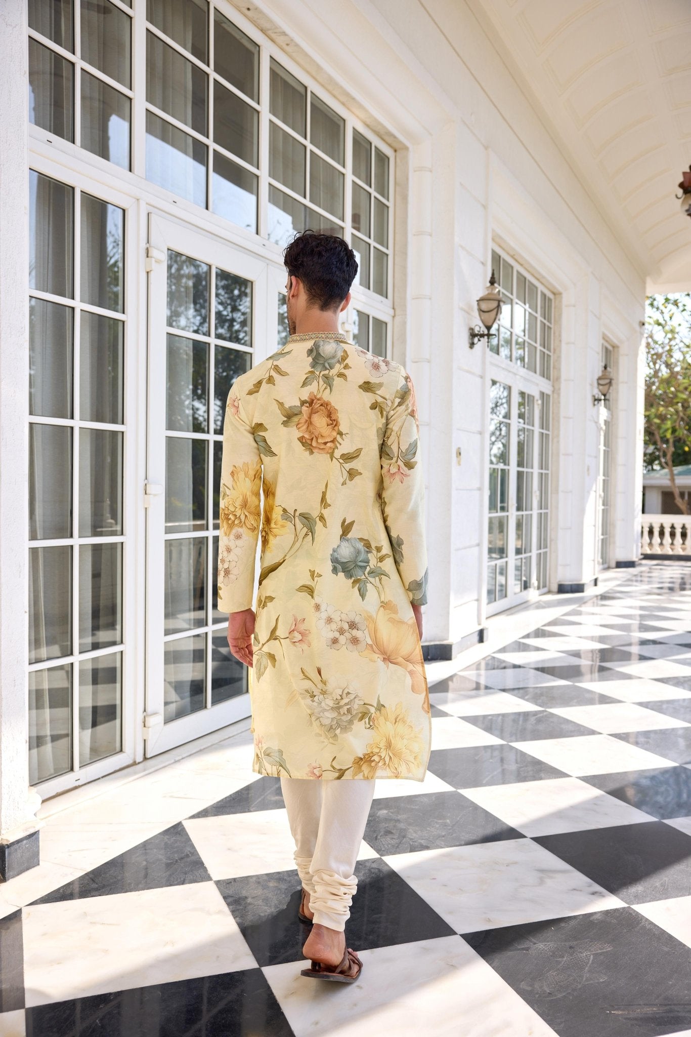 FAIZA KURTA SET - White Maison de Couture