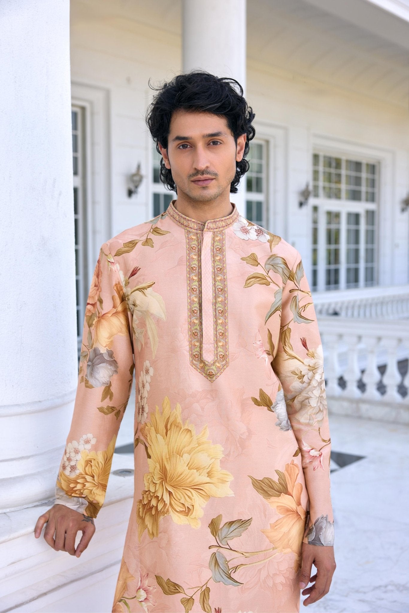 FAIZA KURTA SET - White Maison de Couture