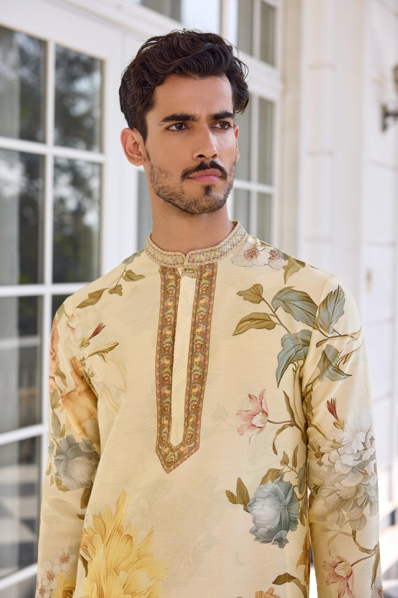 FAIZA KURTA SET - White Maison de Couture