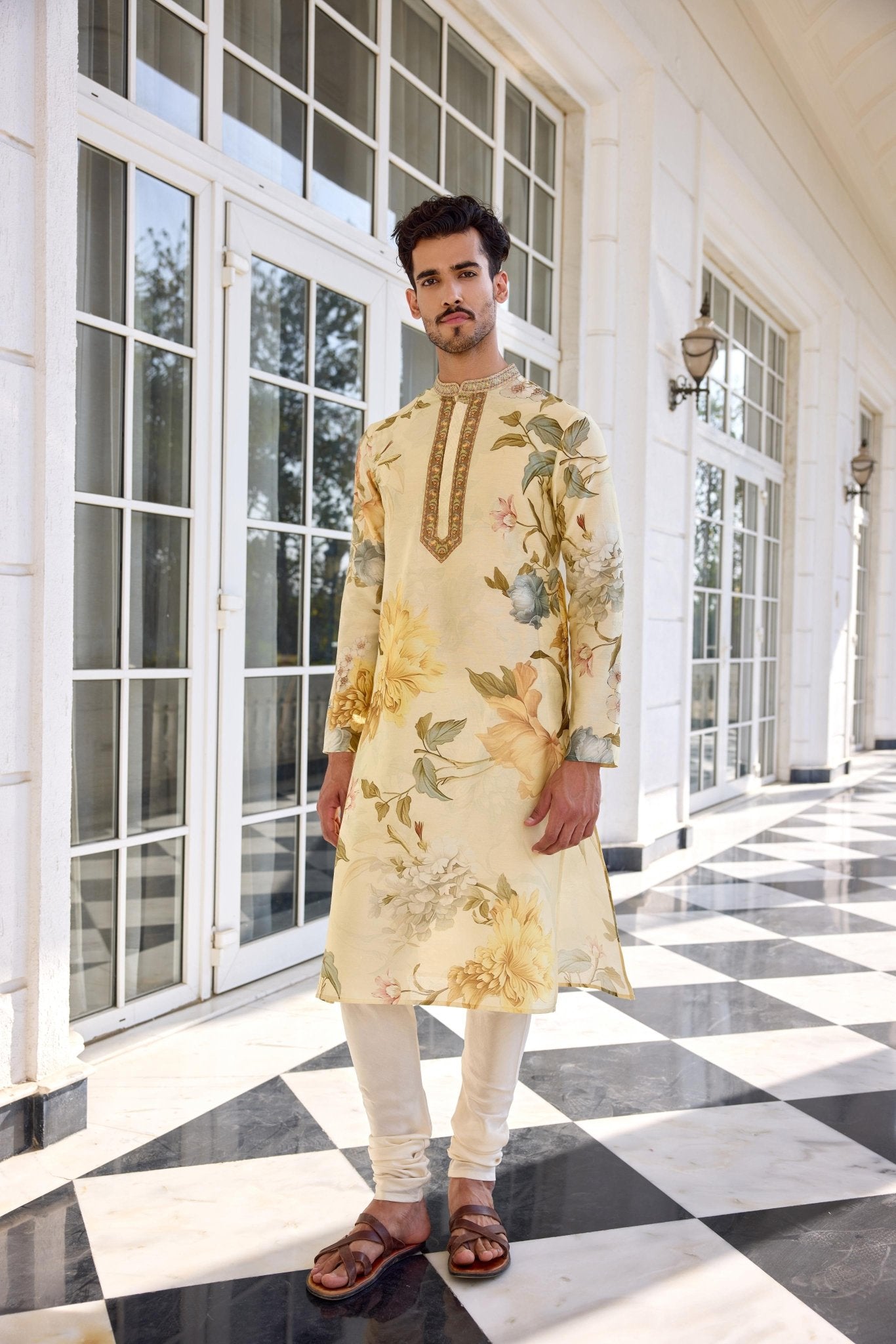 FAIZA KURTA SET - White Maison de Couture