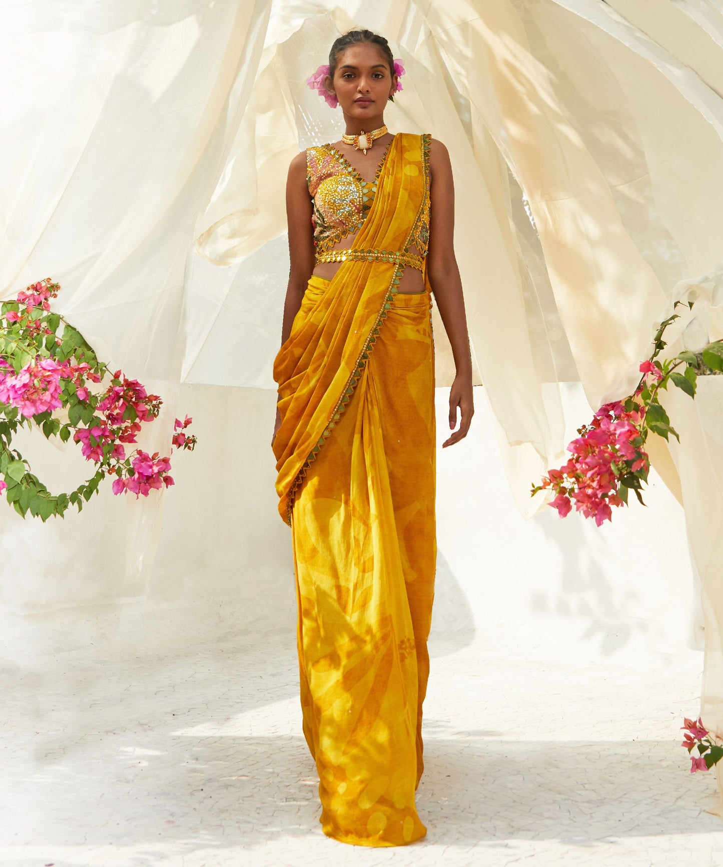 YELLOW SAREE