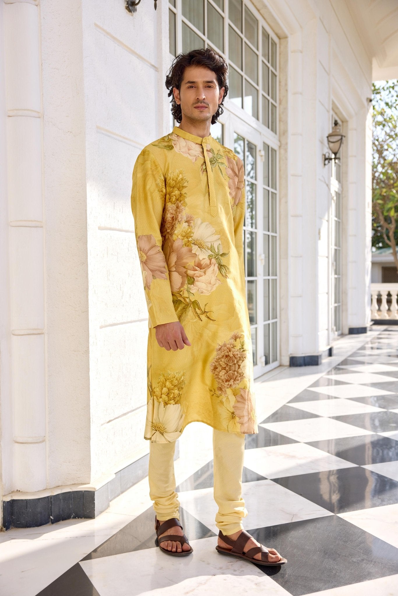 ILYAZ KURTA SET - White Maison de Couture