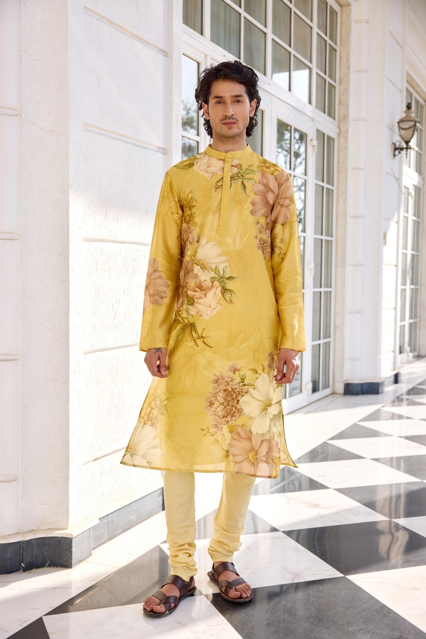 ILYAZ KURTA SET - White Maison de Couture