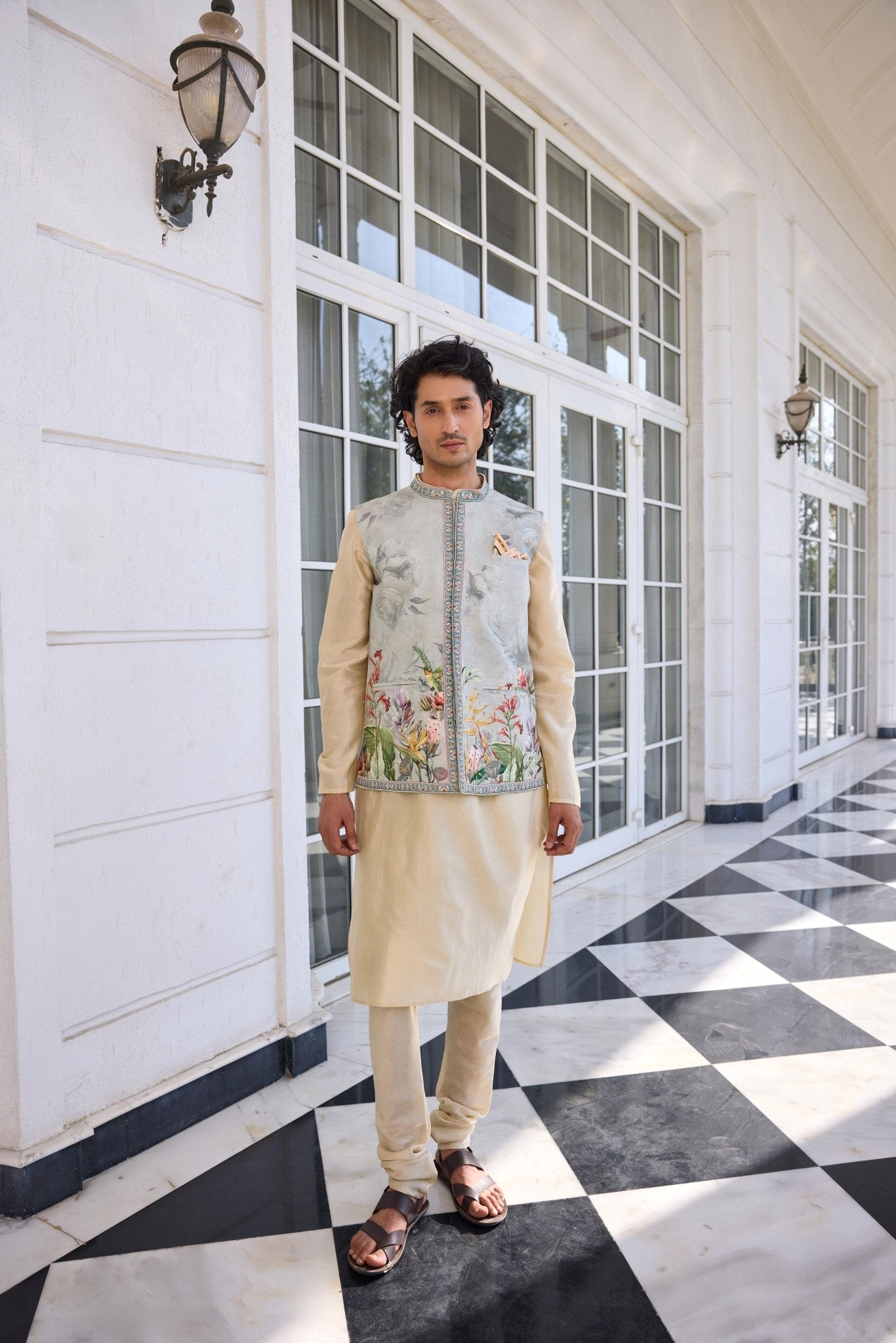 KAIRAV BANDI SET - White Maison de Couture