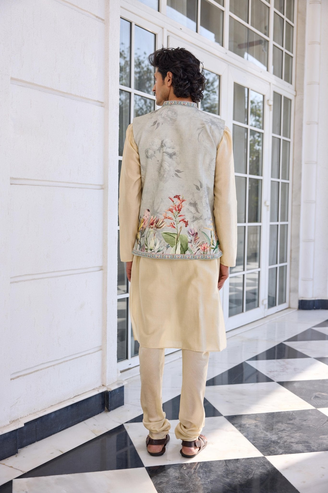 KAIRAV BANDI SET - White Maison de Couture