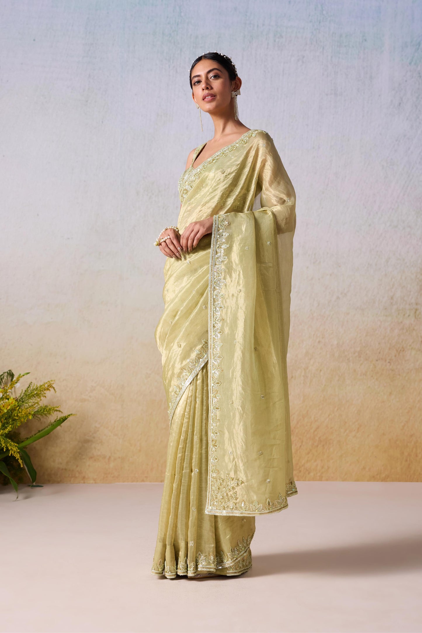 SAGE GREEN SAREE