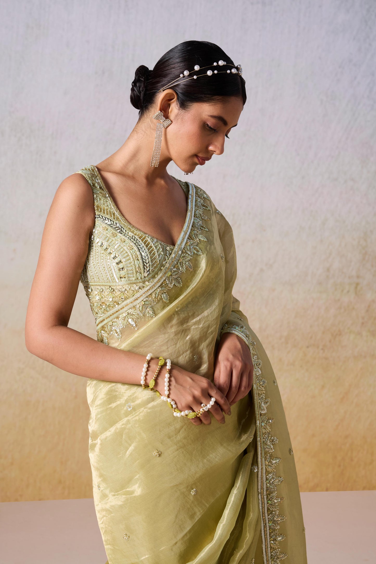 SAGE GREEN SAREE