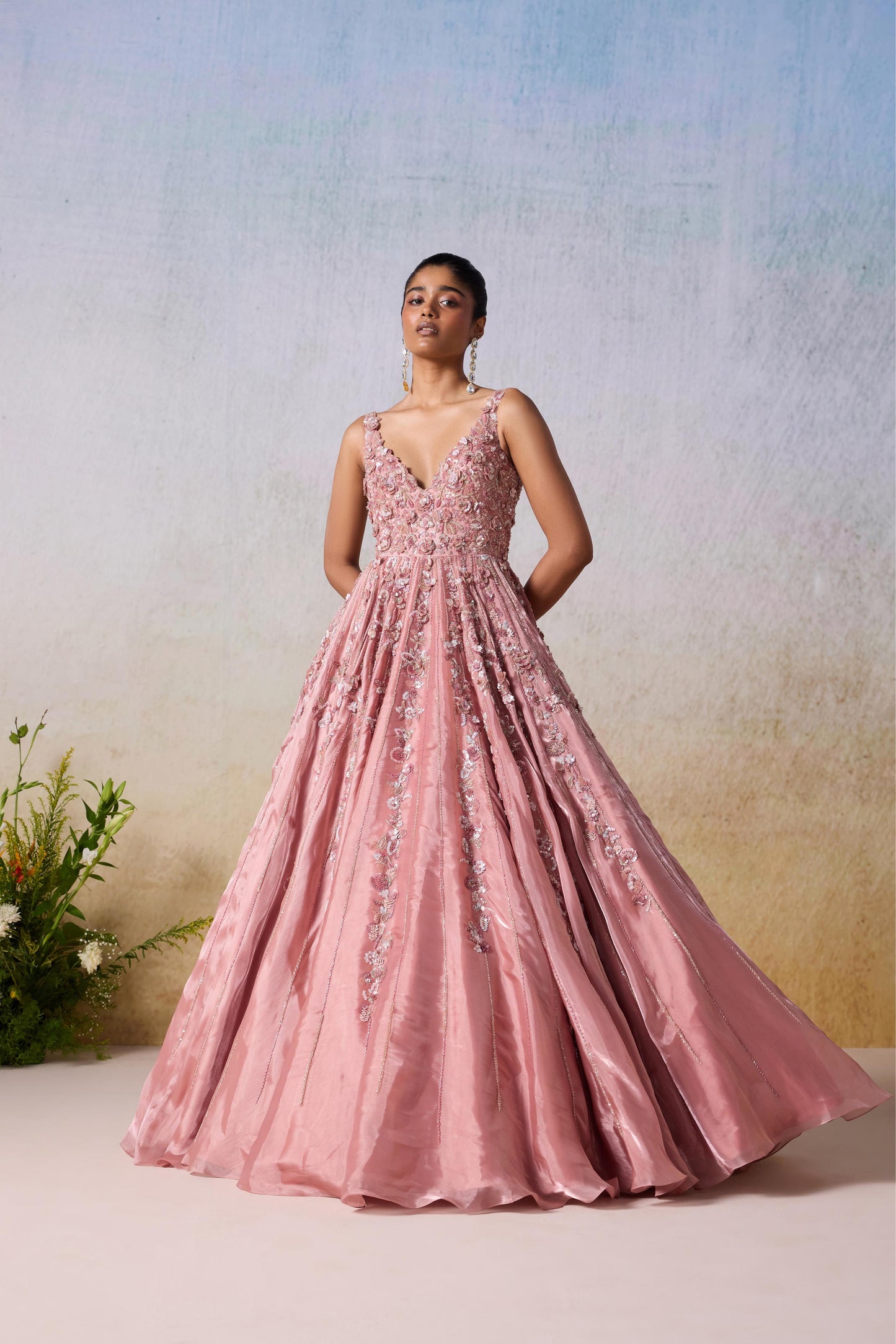 DUSTY ROSE GOWN