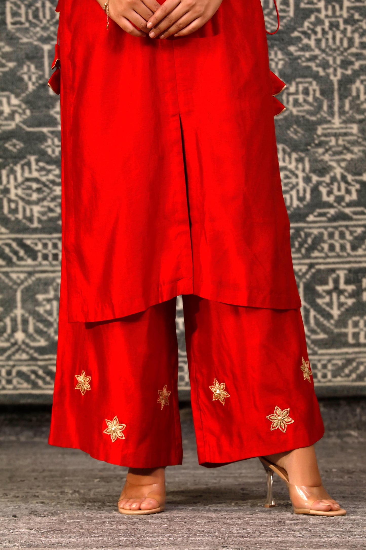 NOOR RED DORI KURTA SET