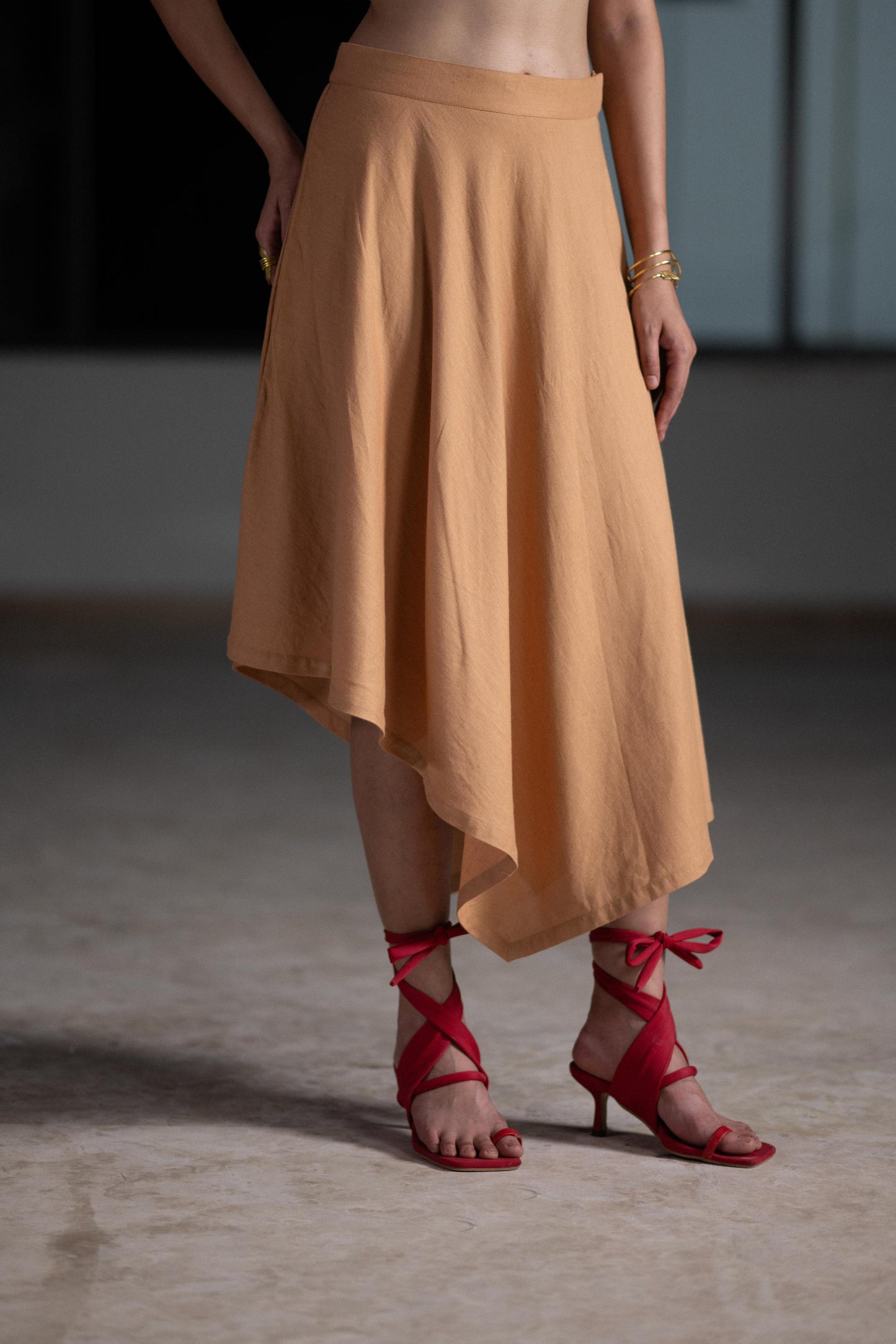 SAND BROWN SKIRT