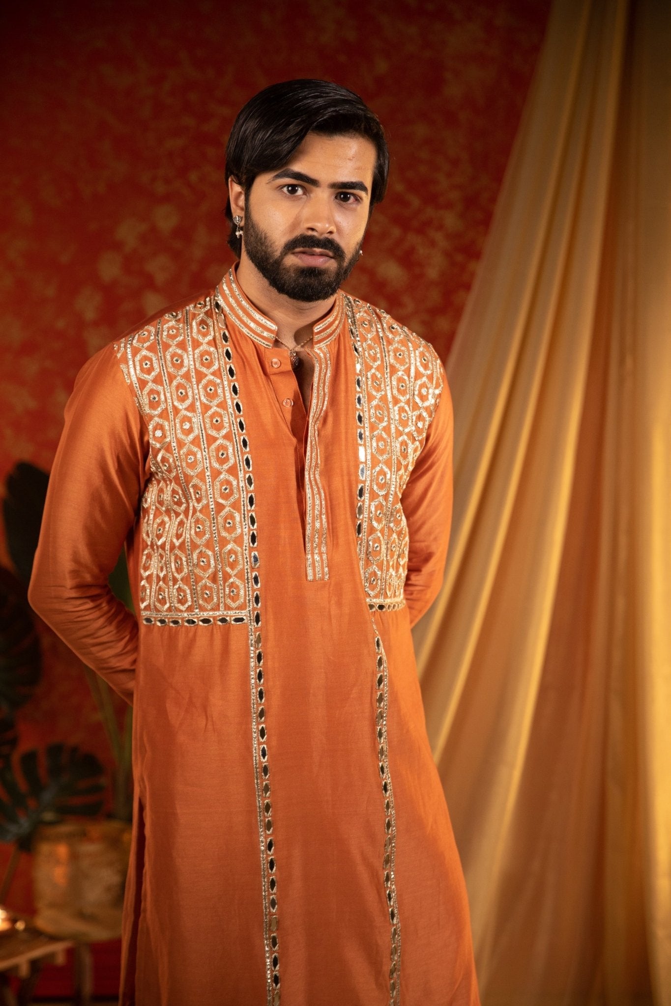 RAJWADI KURTA SET - White Maison de Couture