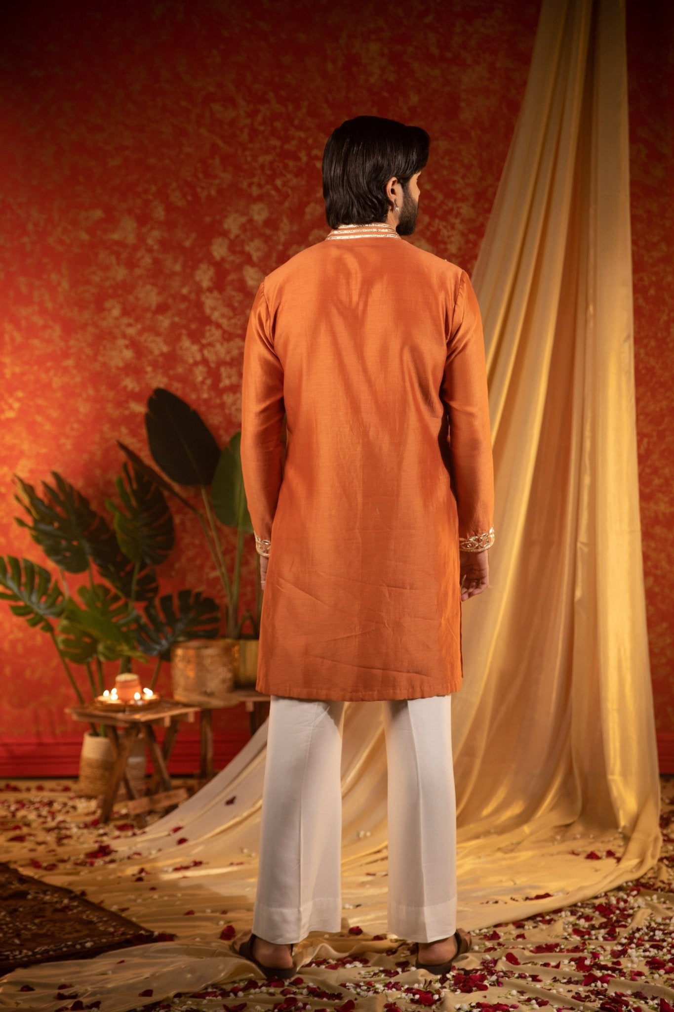 RAJWADI KURTA SET - White Maison de Couture