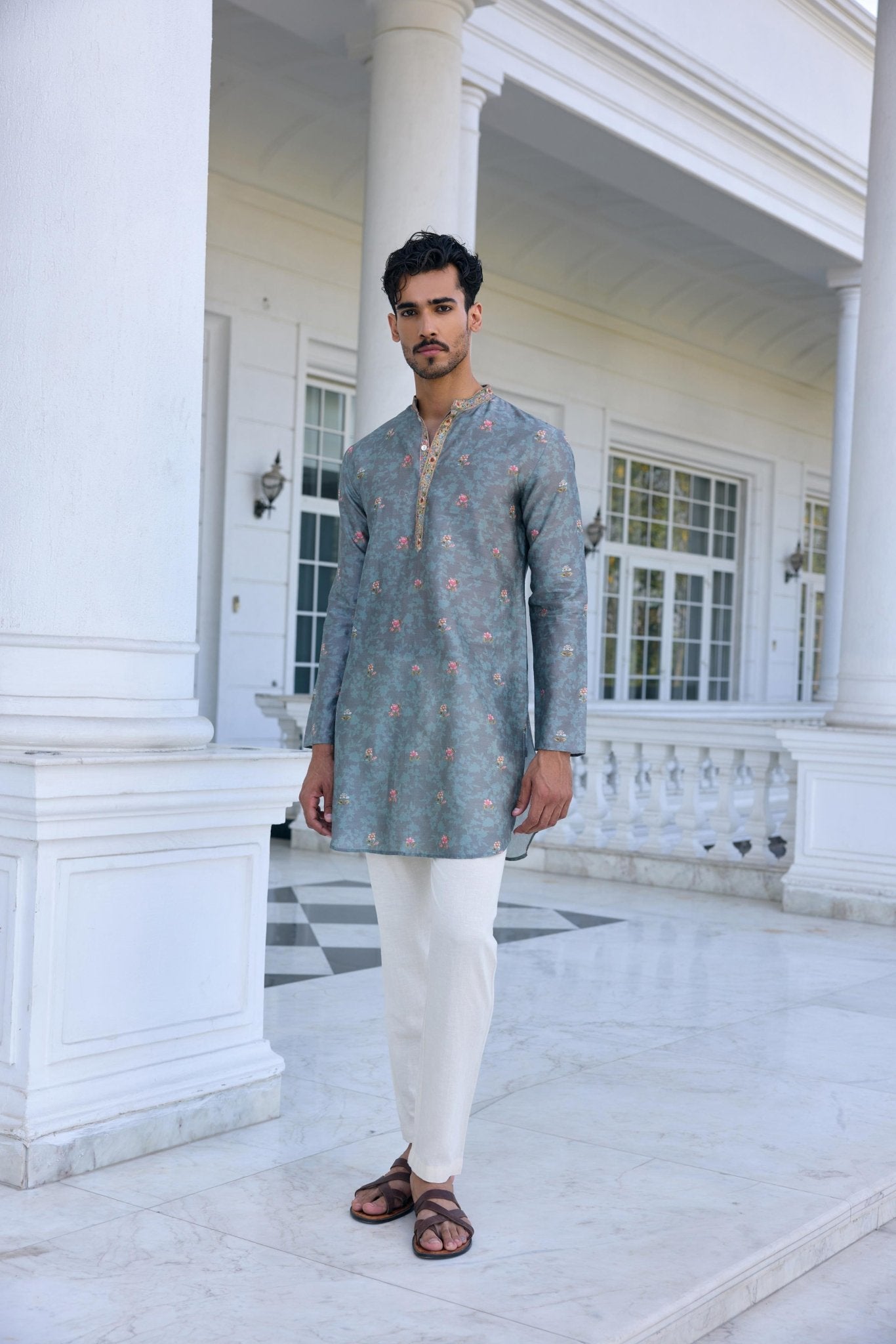 RAYAN KURTA SET - White Maison de Couture