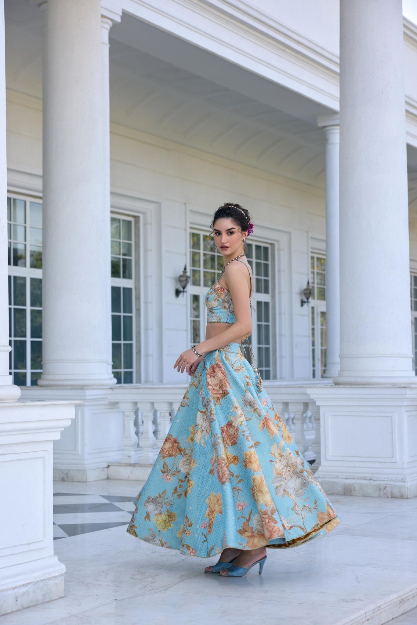 SHIZA SKIRT SET - White Maison de Couture