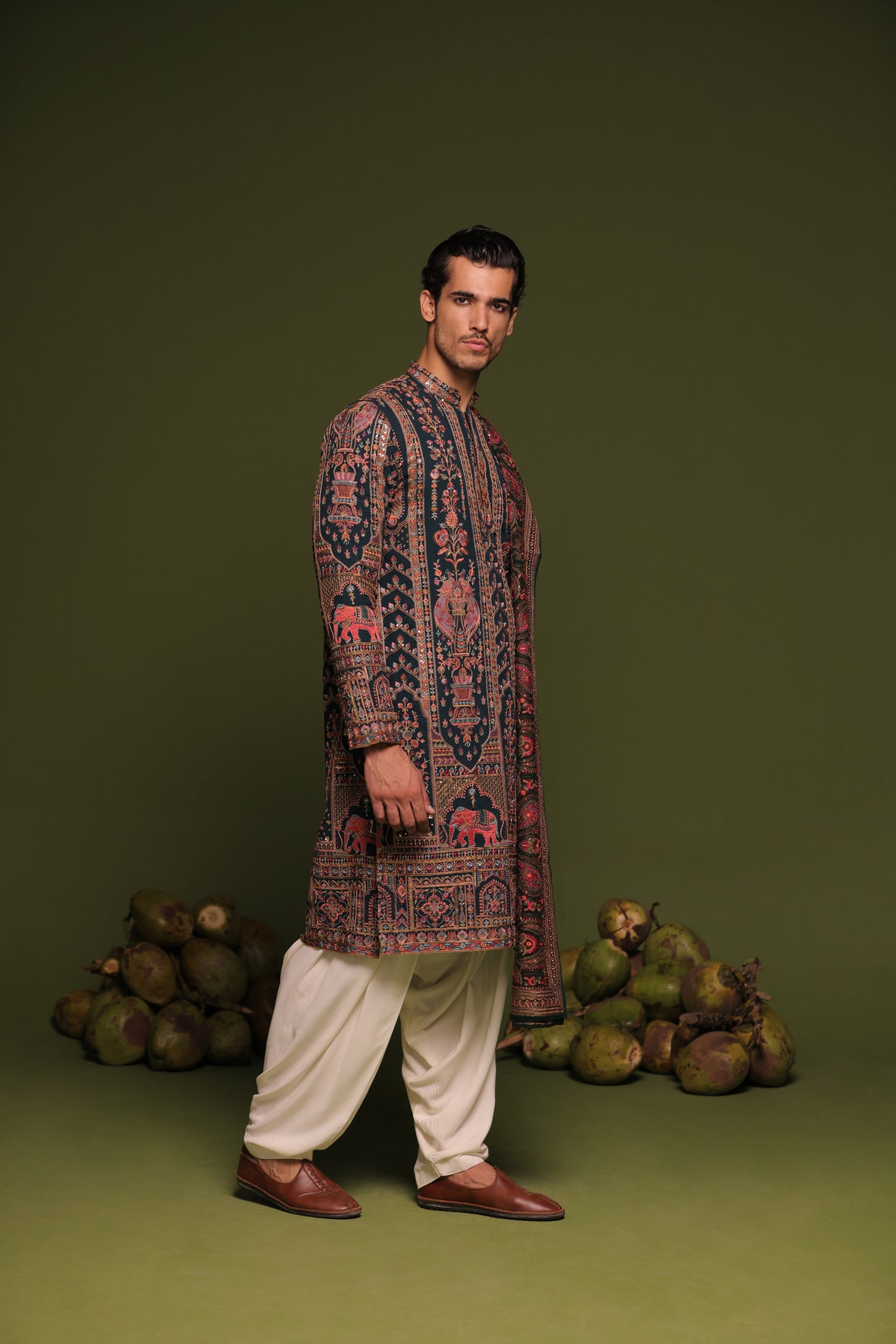 TARANJ MULTI KURTA PATIYALA SET WITH DUPATTA