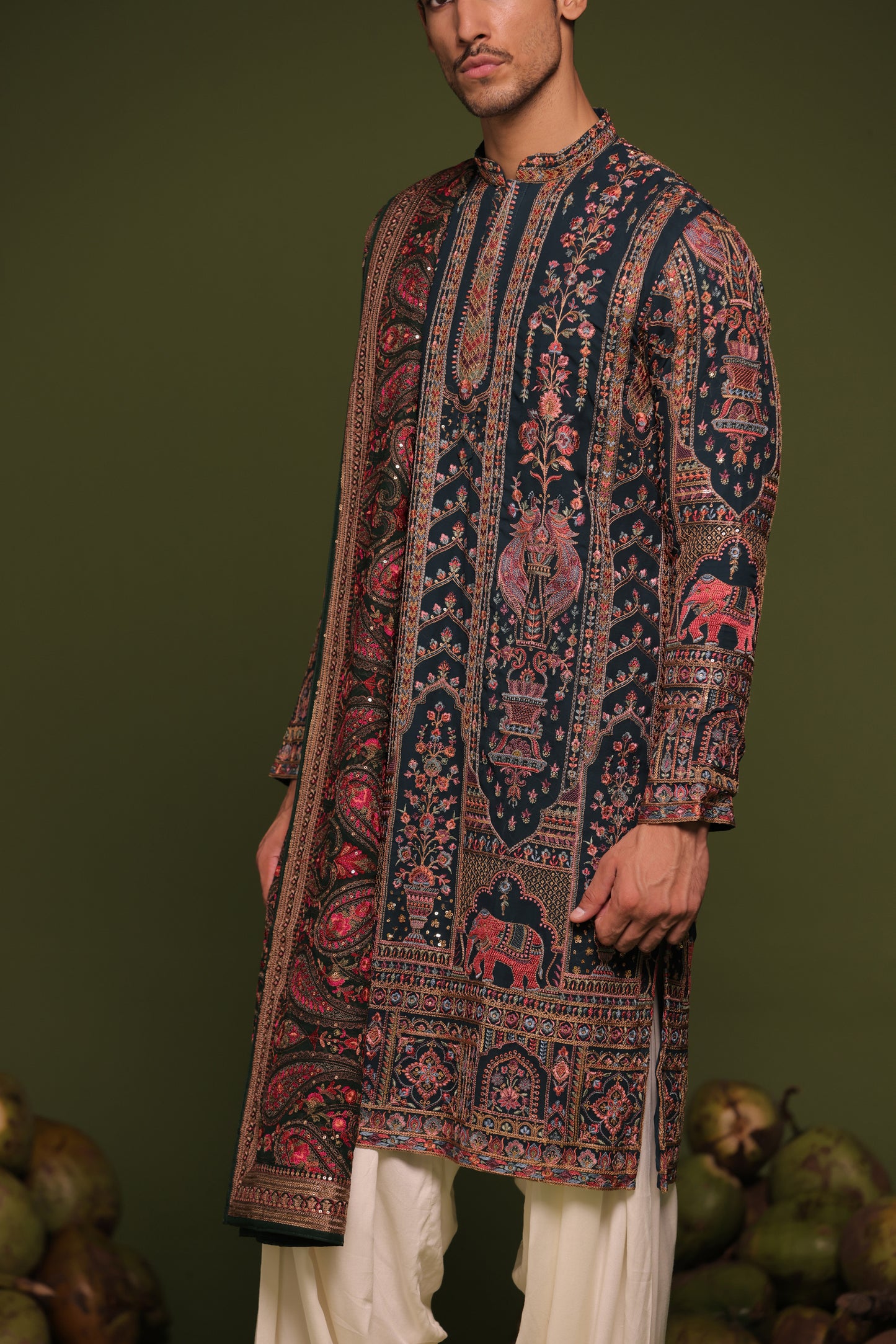 TARANJ MULTI KURTA PATIYALA SET WITH DUPATTA