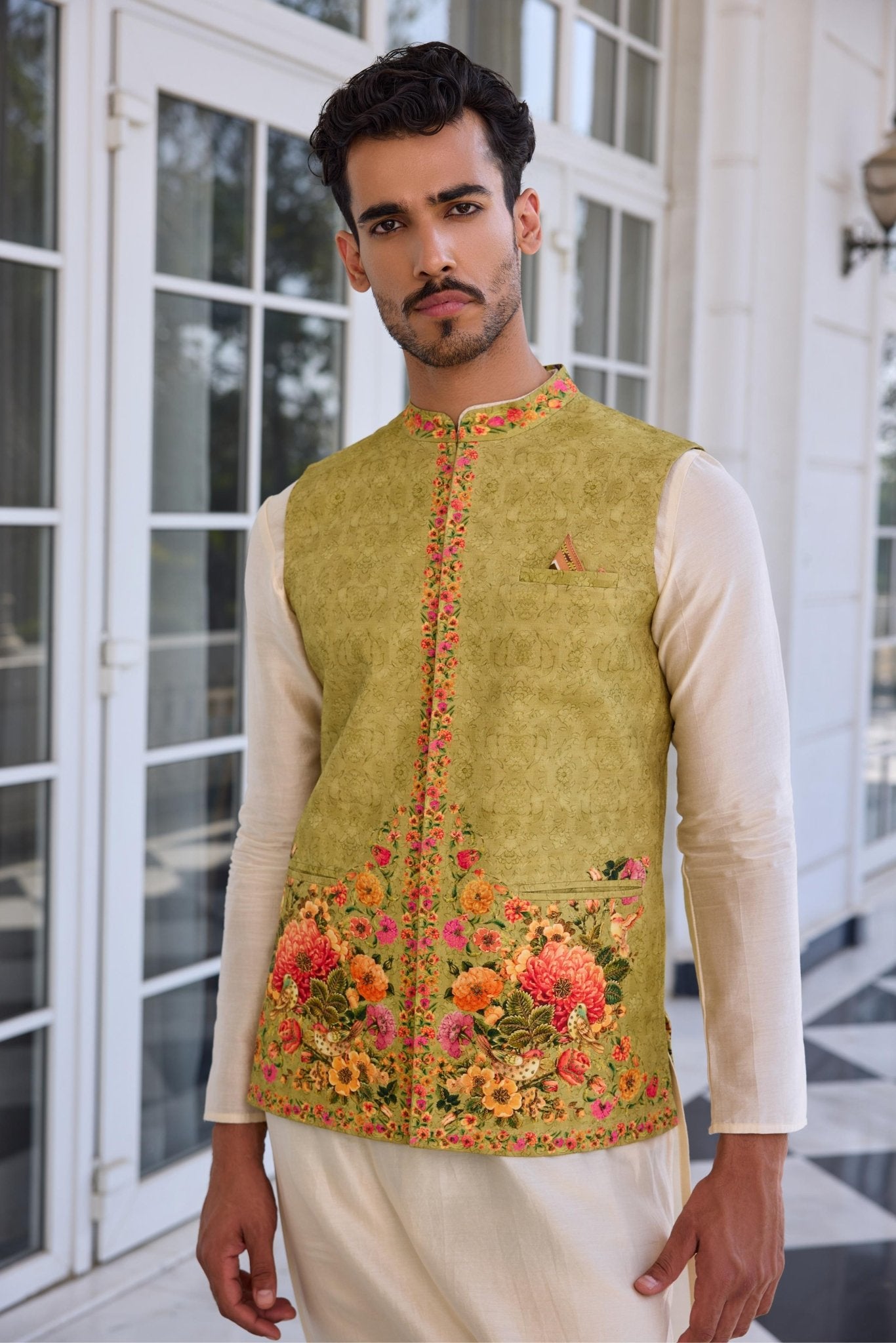 TAHIR BANDI SET - White Maison de Couture