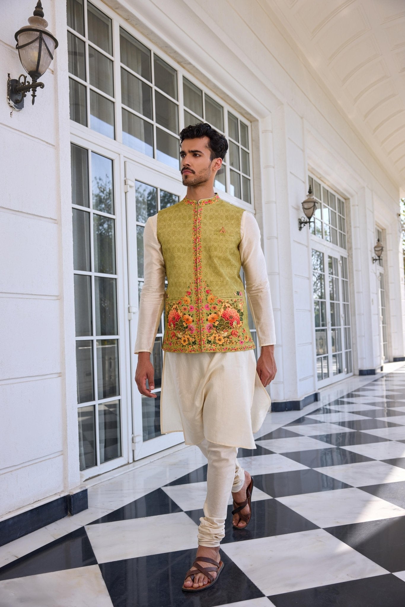 TAHIR BANDI SET - White Maison de Couture