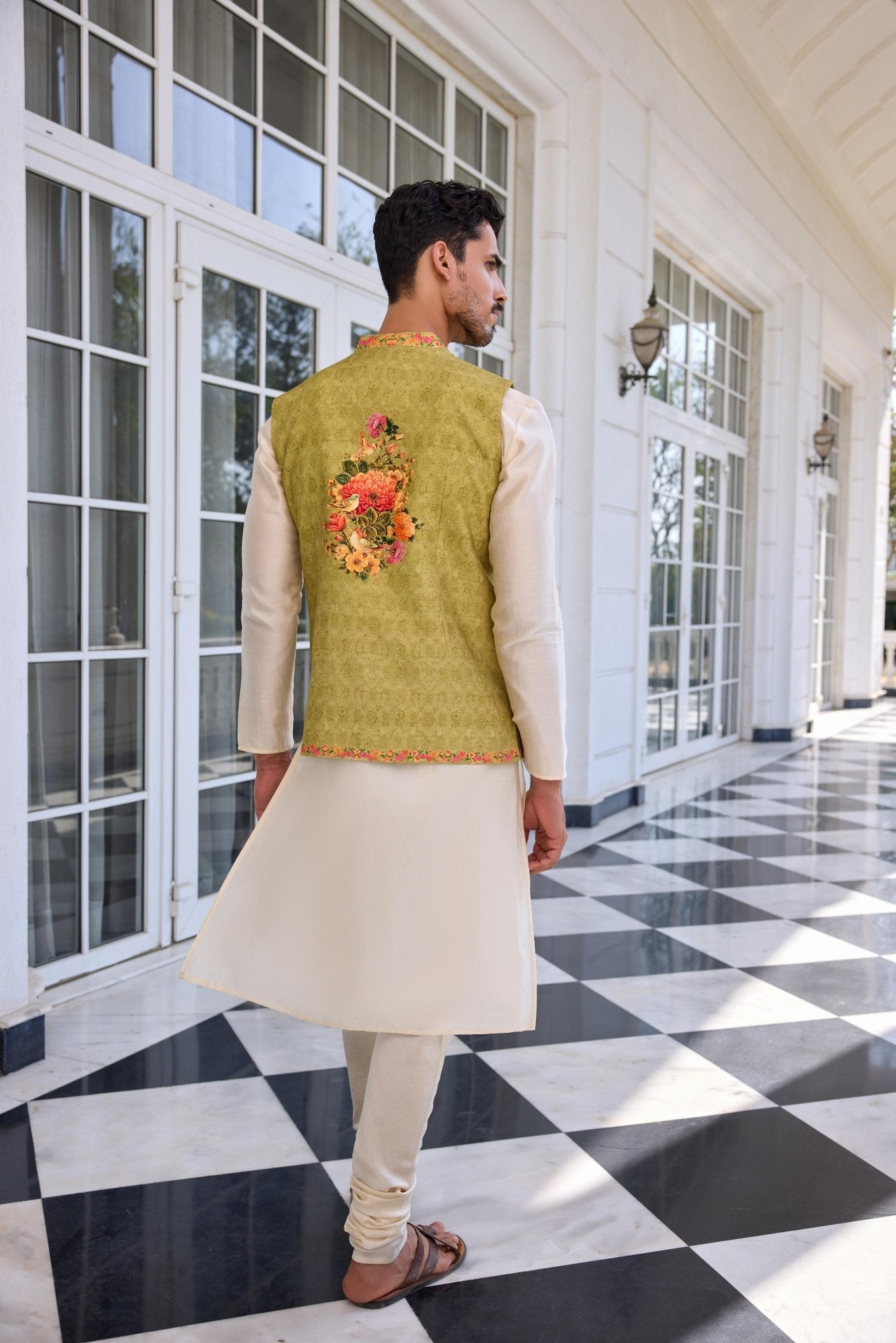 TAHIR BANDI SET - White Maison de Couture