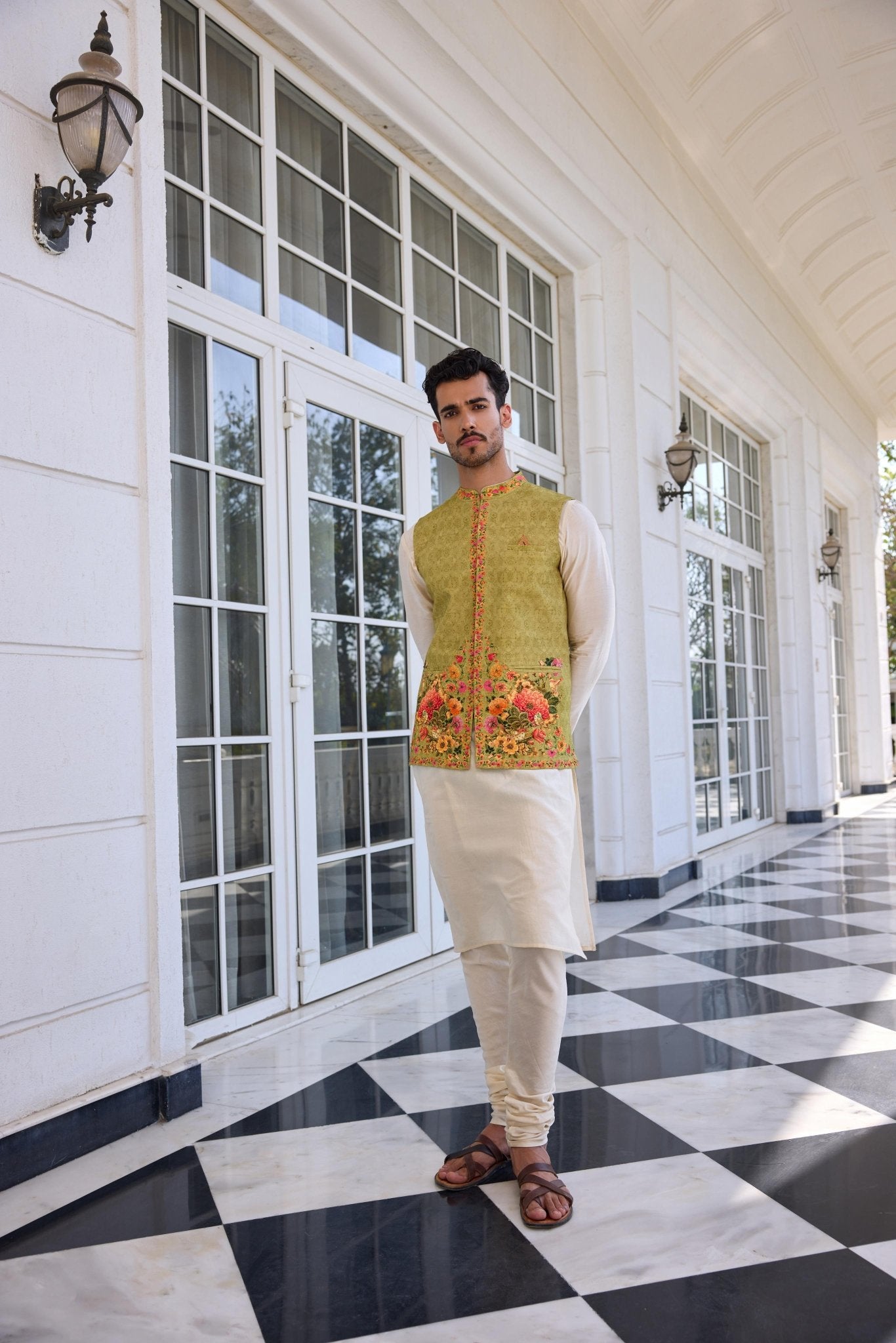TAHIR BANDI SET - White Maison de Couture