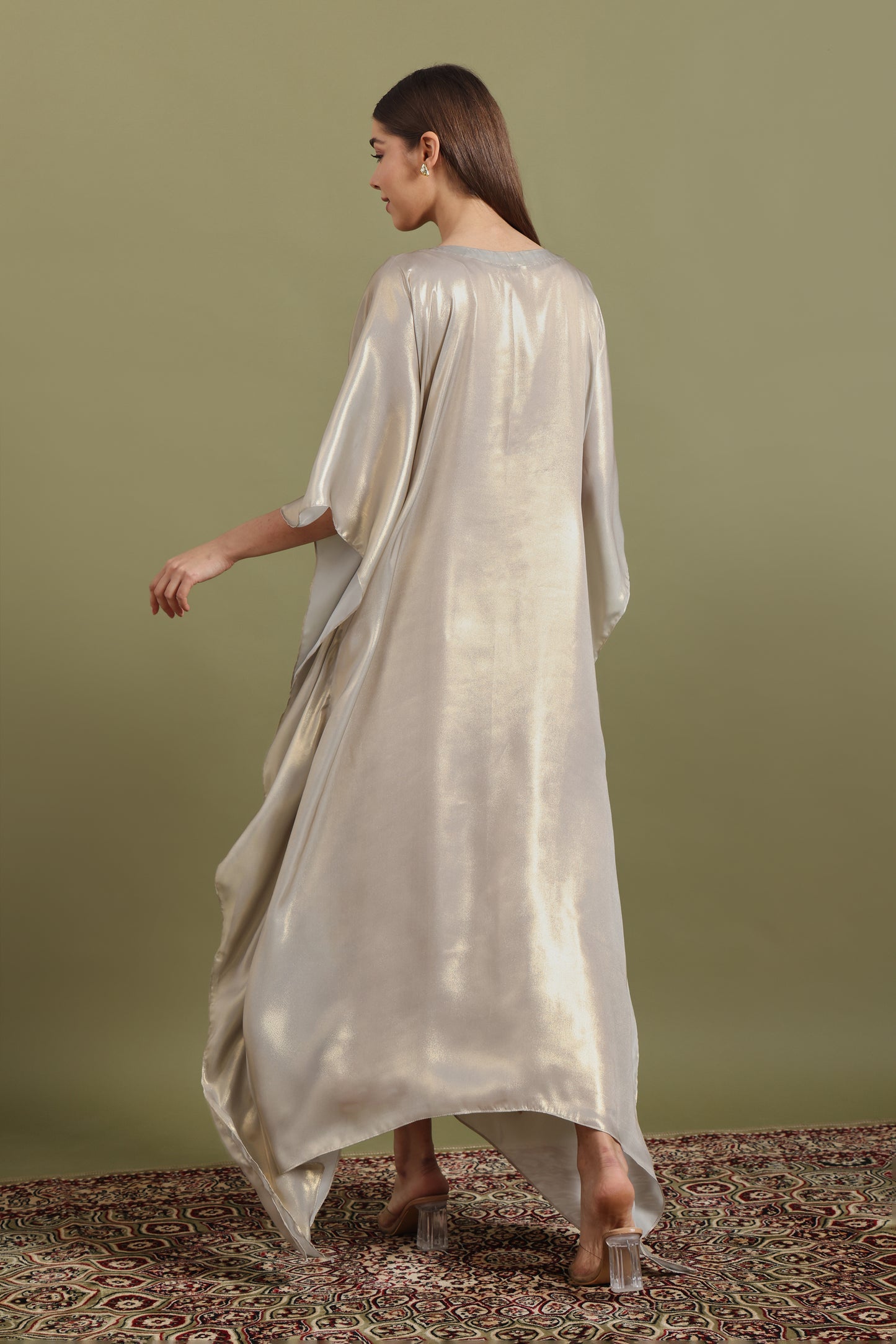 IVORY GOLD MAYURA KAFTAAN