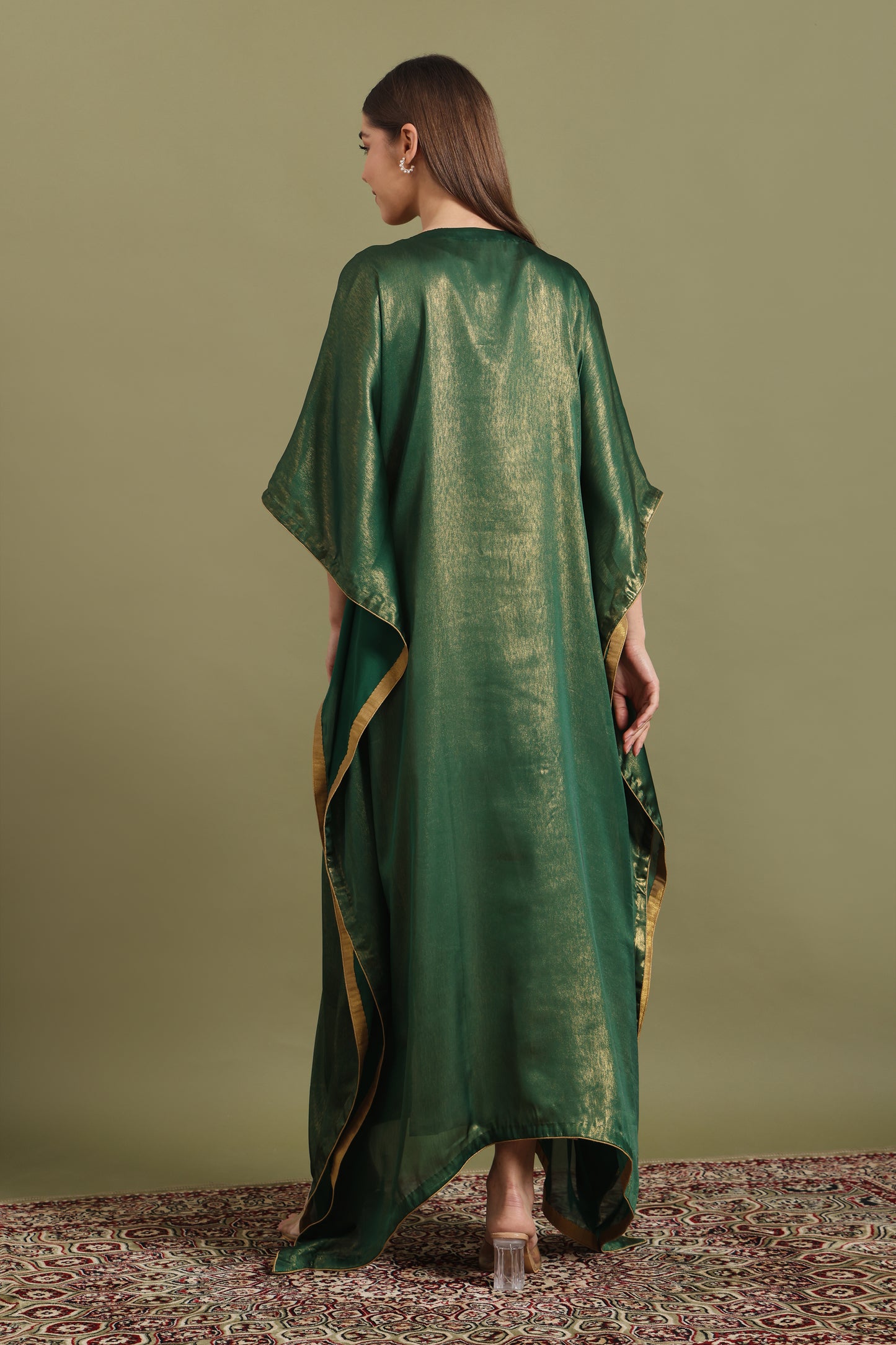 EMERALD GREEN MAYURA KAFTAAN