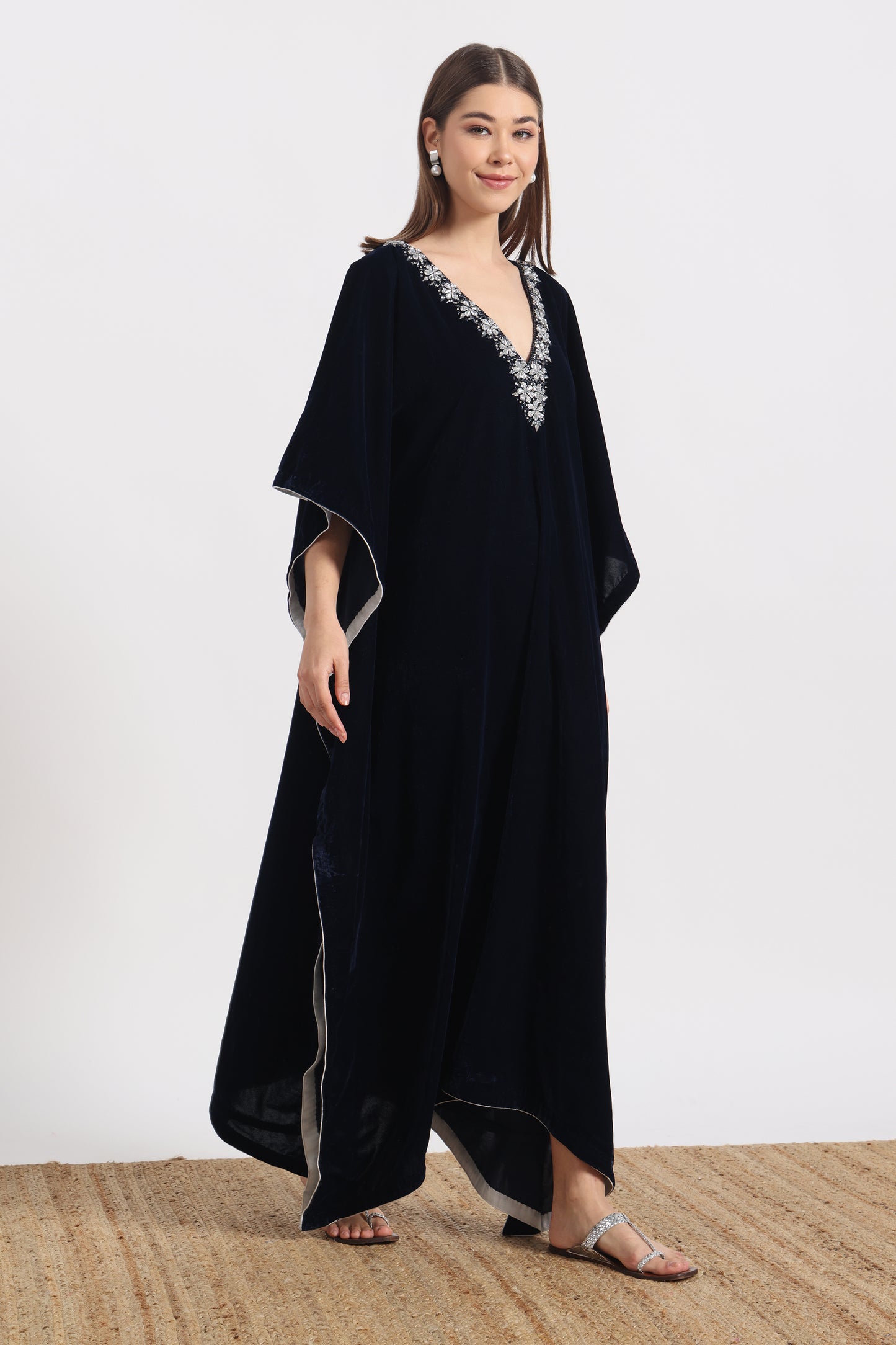 ROYAL BLUE MAYURA KAFTAAN
