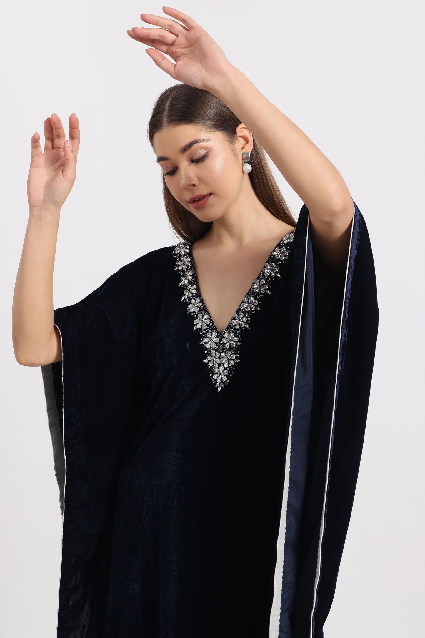 ROYAL BLUE MAYURA KAFTAAN