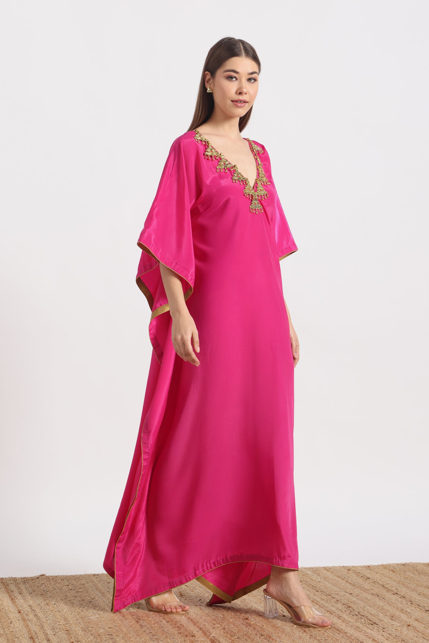 FUSCHIA PINK MAYURA KAFTAAN