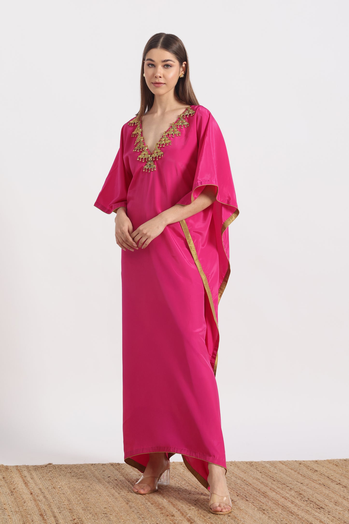 FUSCHIA PINK MAYURA KAFTAAN