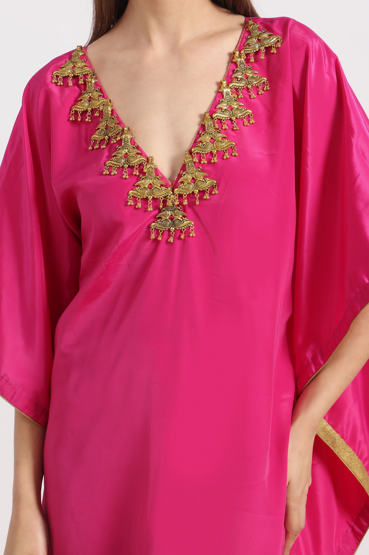 FUSCHIA PINK MAYURA KAFTAAN