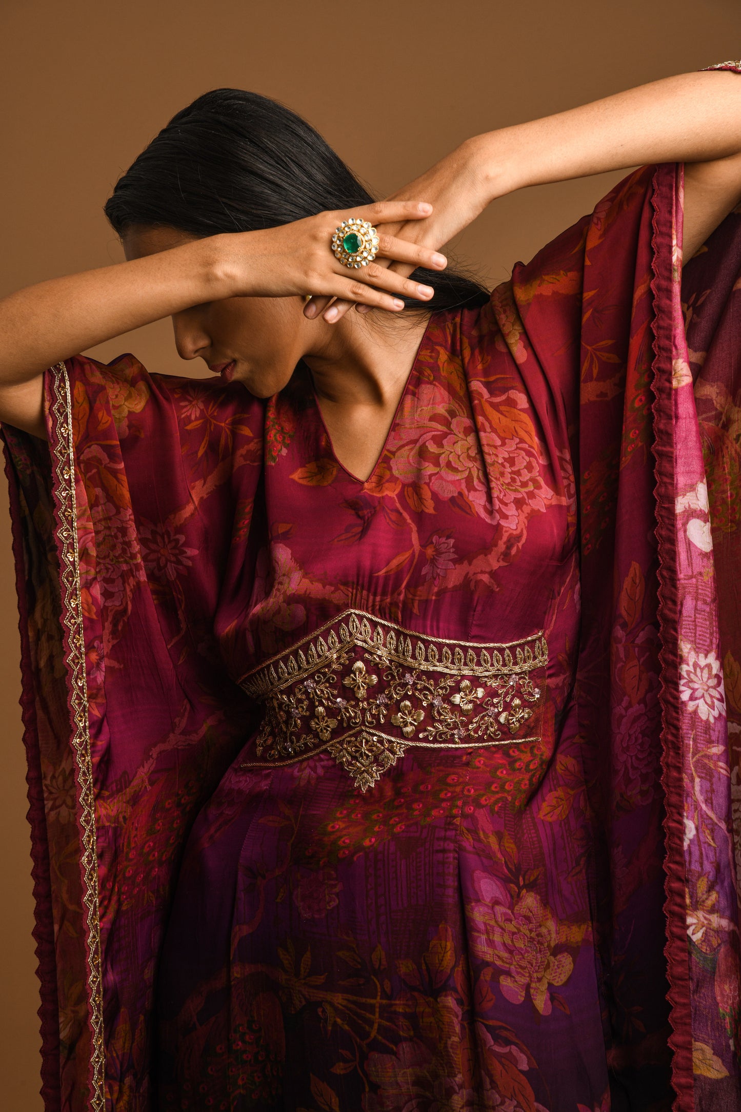 PRINTED LONG KAFTAN